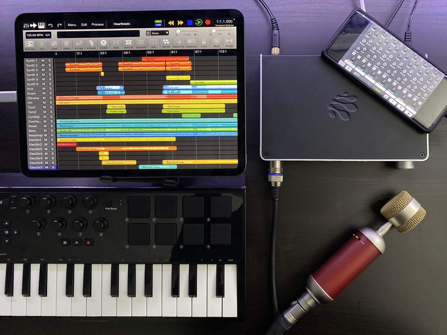 AUDIO4c makes using mics, instruments, and MIDI gear with your iOS and Android devices easier than ever