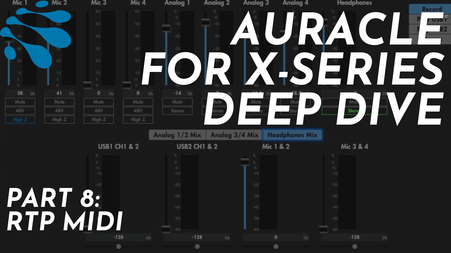 Auracle for X-Series Deep Dive: Pt. 8: RTP MIDI