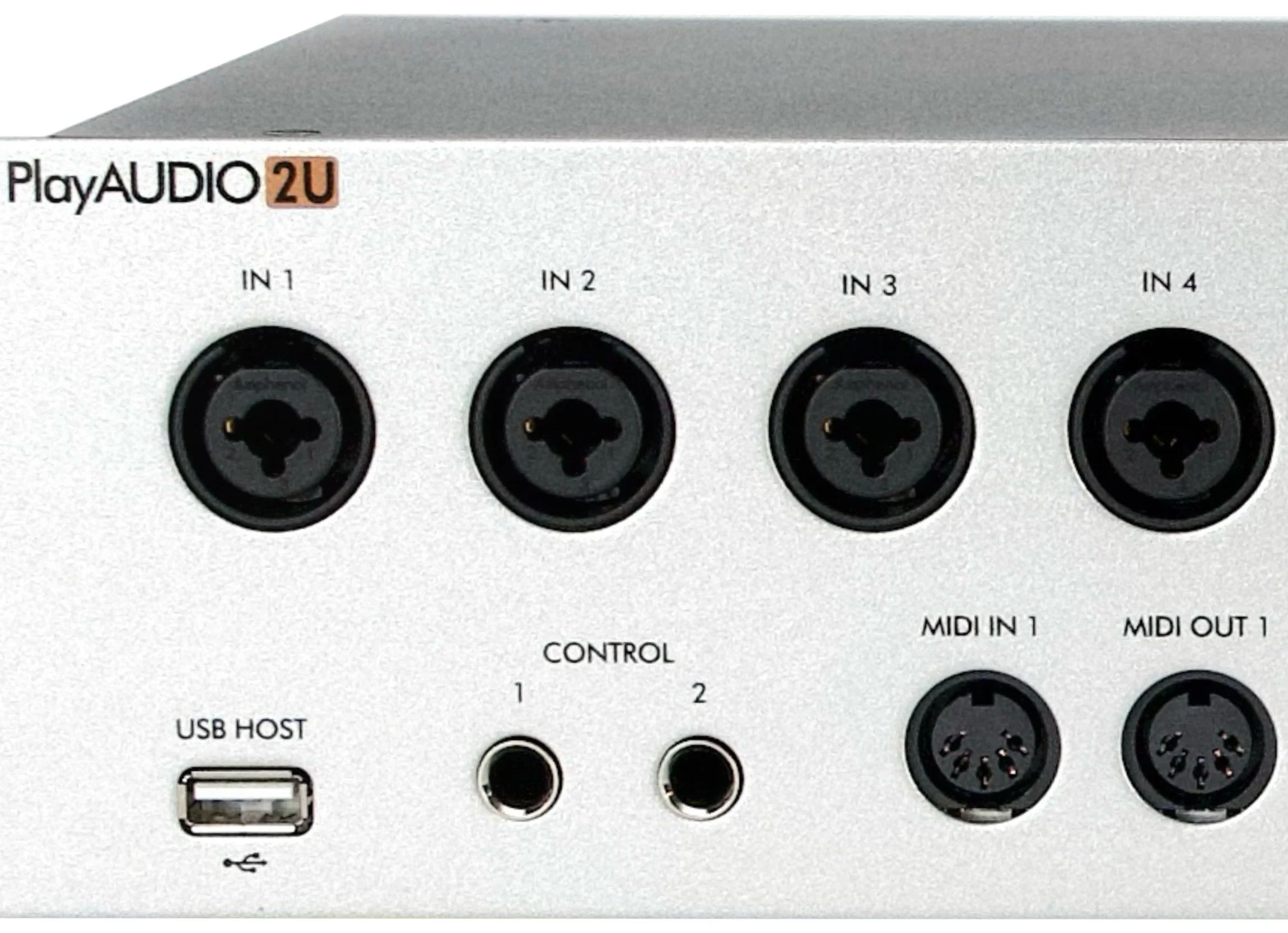  A pair of MIDI DIN ports, USB Host port, and super flexible mappable control ports are easily accessible on the front panel 
