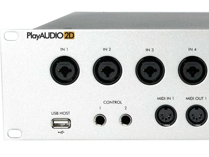  A pair of MIDI DIN ports, USB Host port, and super flexible mappable control ports are easily accessible on the front panel 