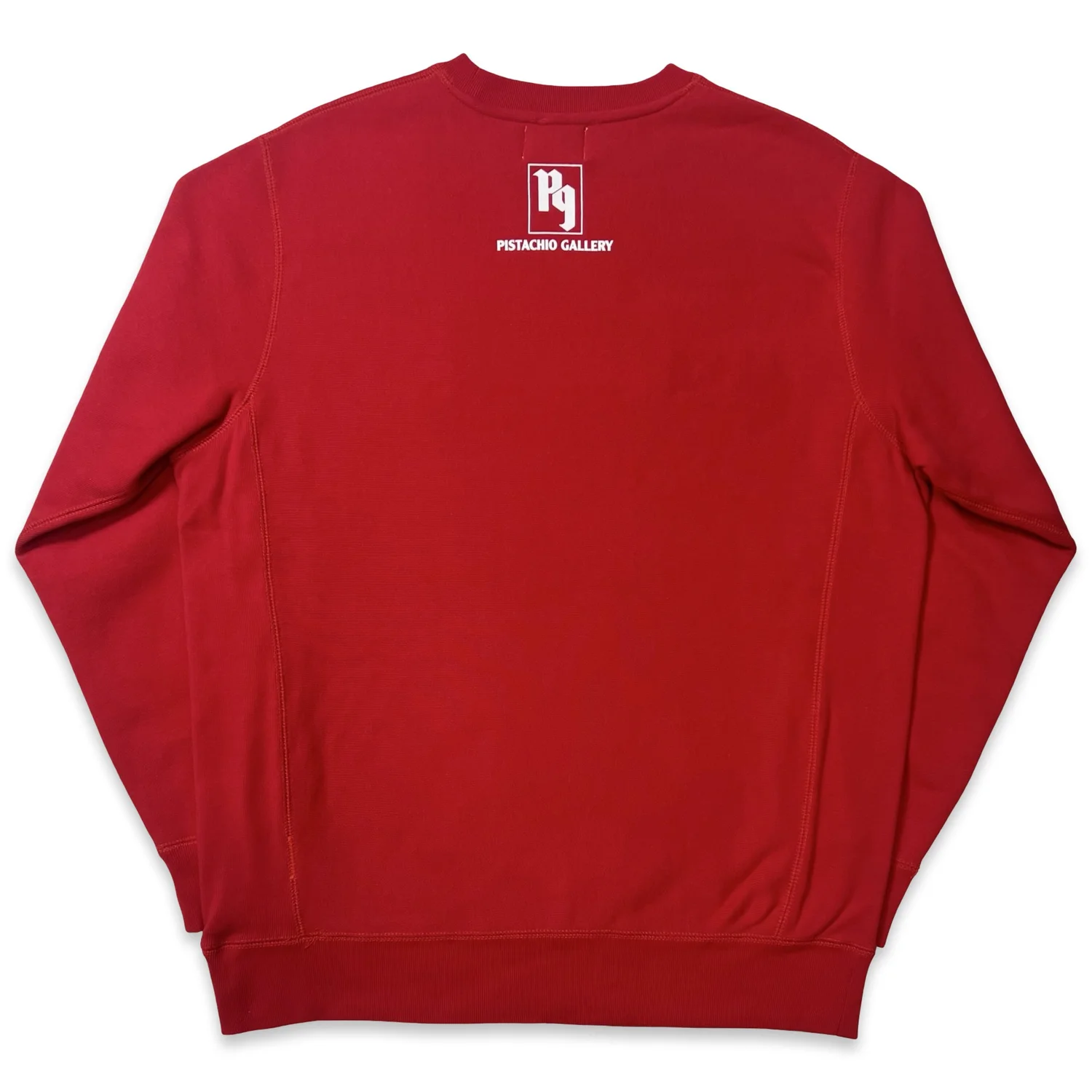 Tin Logo Crewneck (red) — Pistachio Gallery