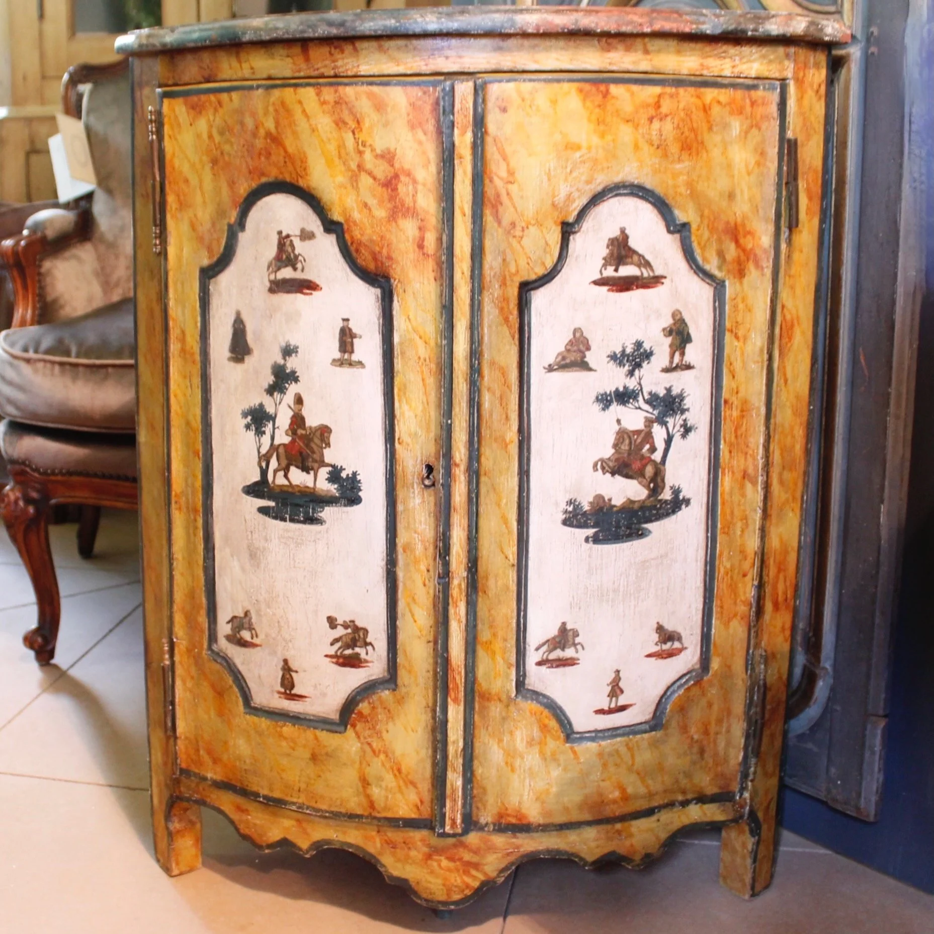 Faux-Marble-Painted-Laca-Povera-Corner-Cabinet (2)