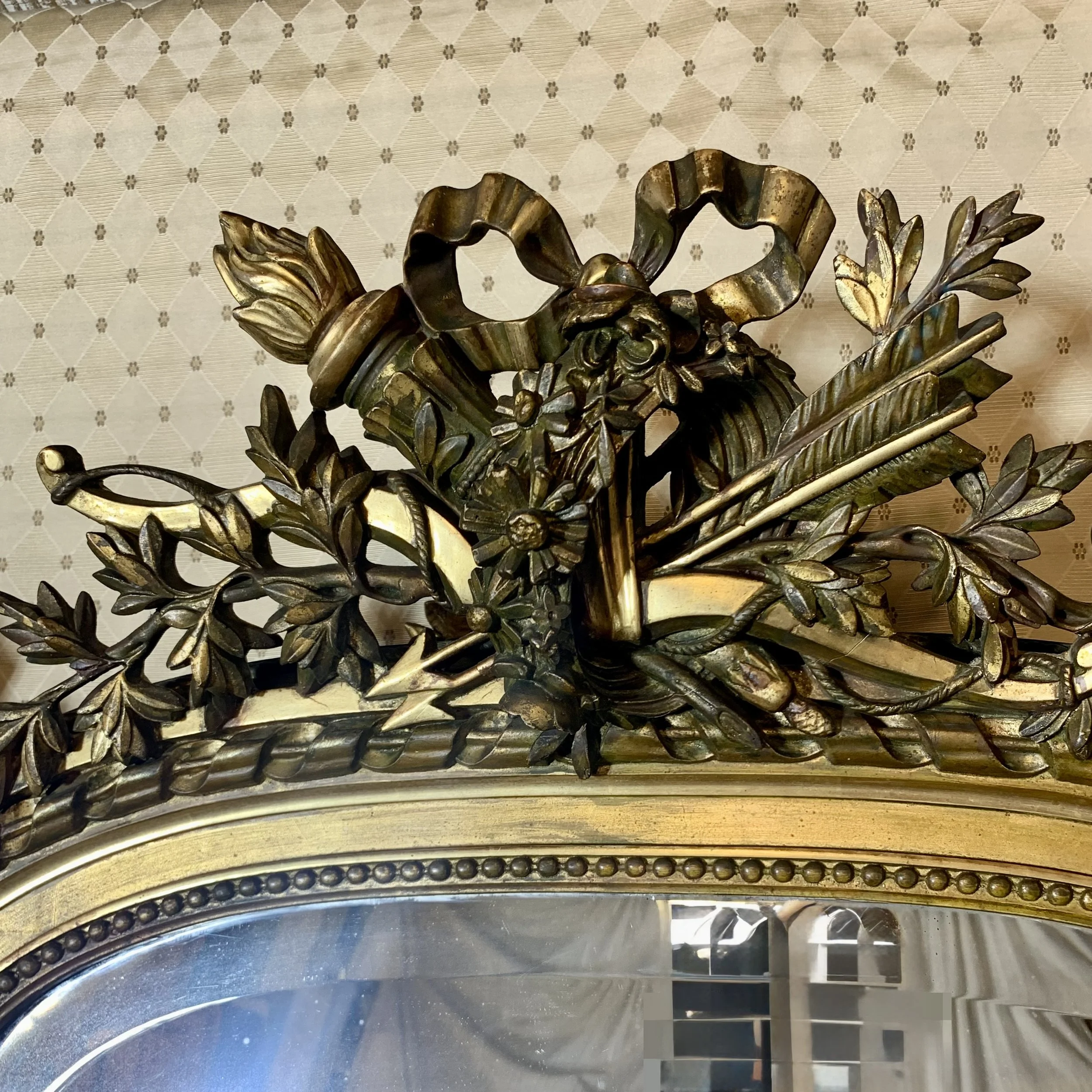 Large Louis XVI Style Giltwood Pier Mirror