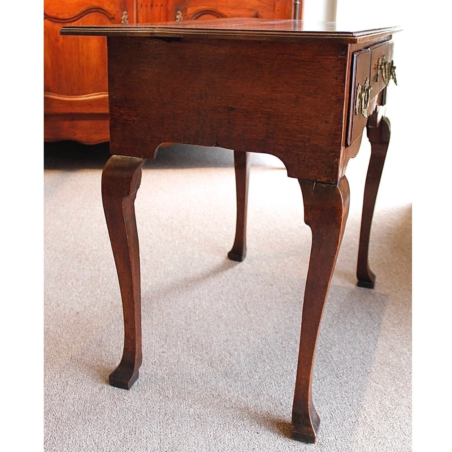 English-Country-Oak-George-II-Georgian-Lowboy (3)