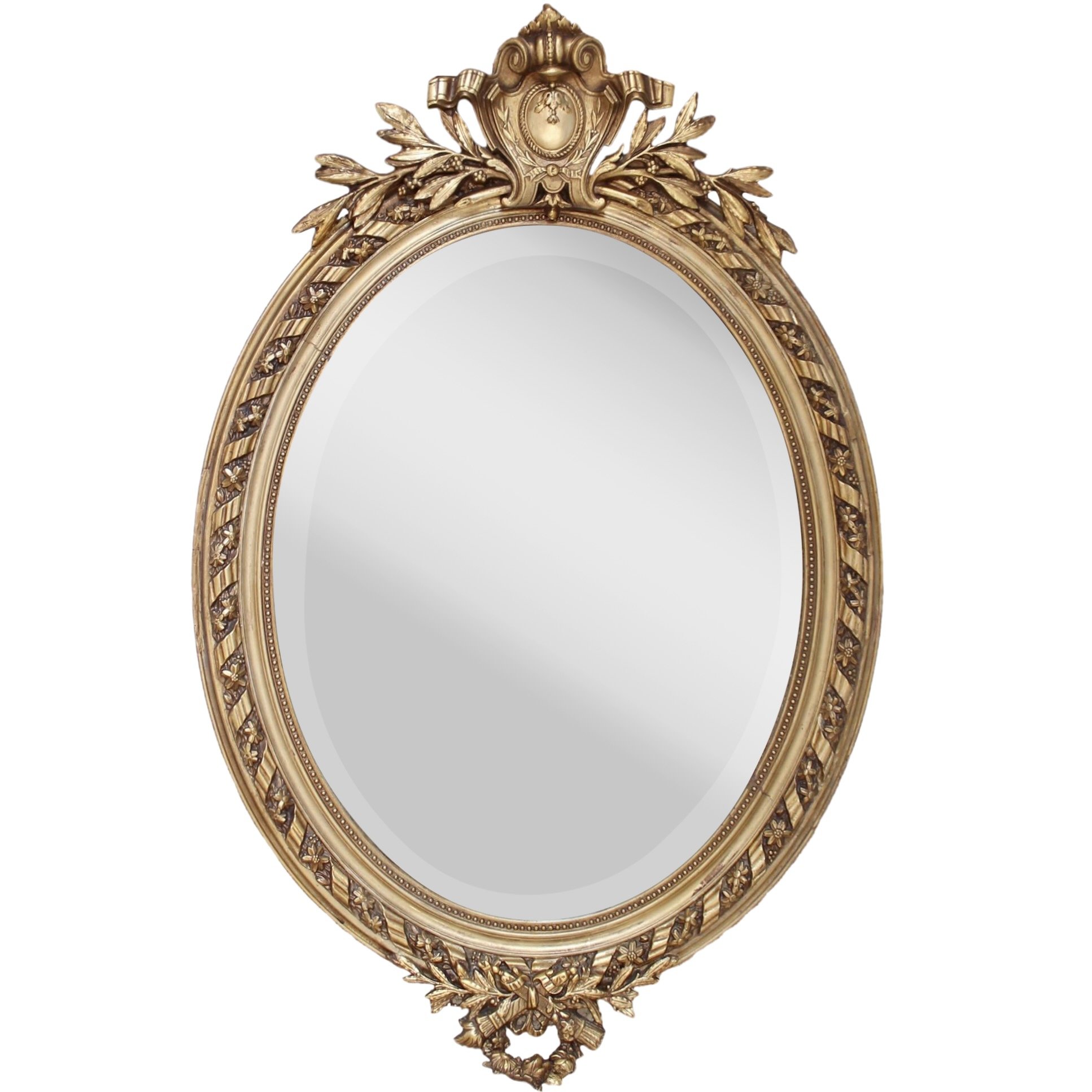 large-french-belle-epoque-era-gilded-oval-mirror
