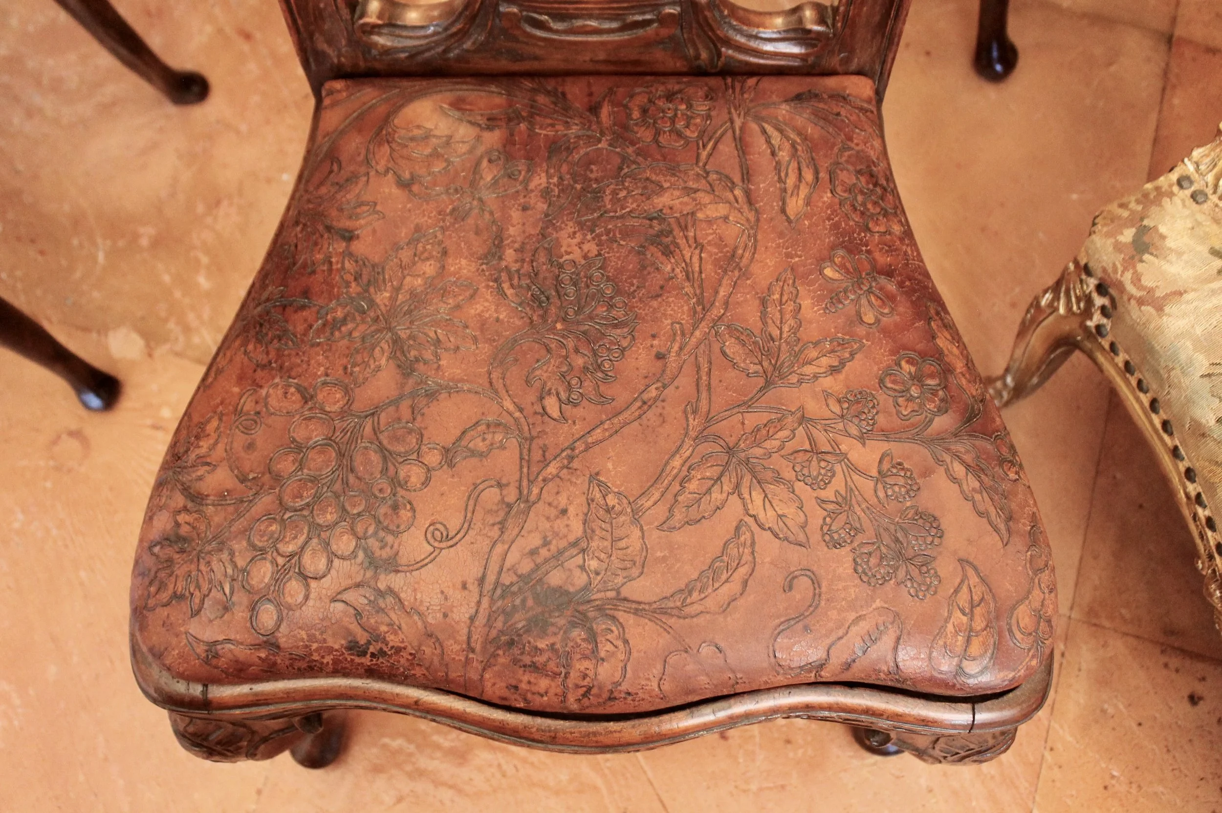 Portuguese or Spanish Rococo Dining Chairs- set of six