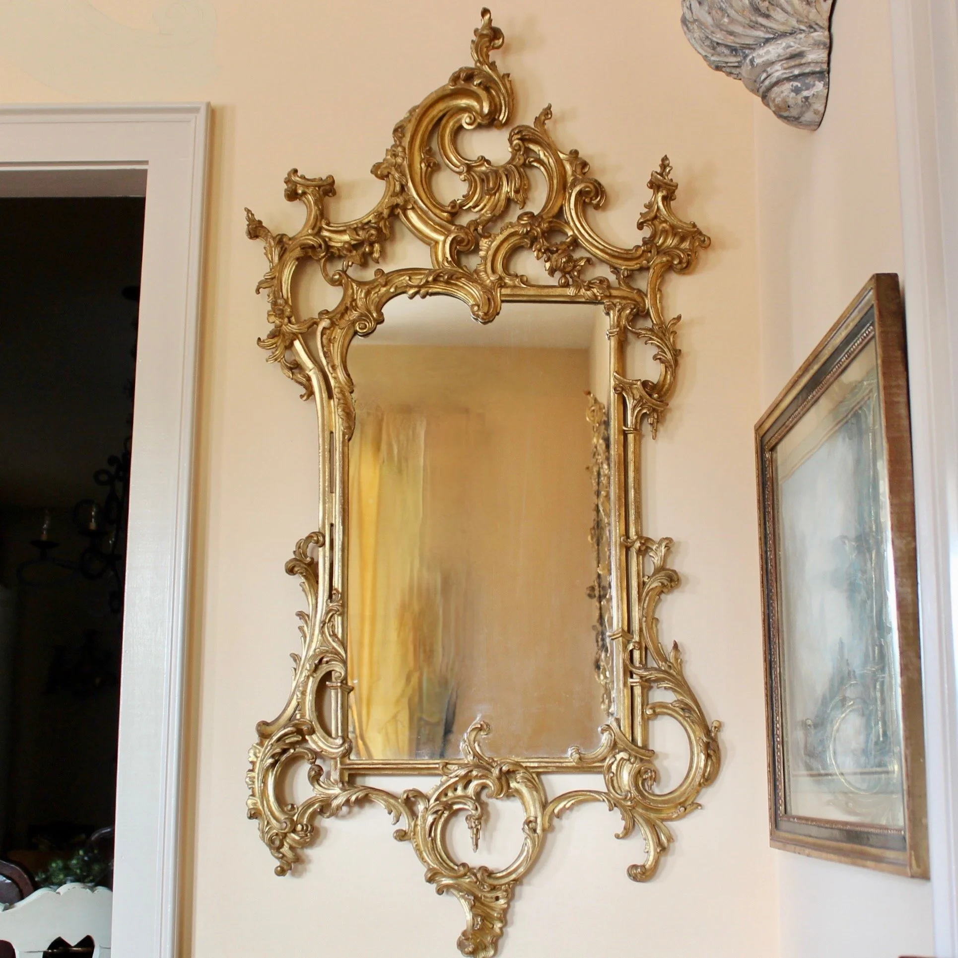 Italian-Carved-And-Gilded-Chippendale-Rococo-Style-Mirror (1)