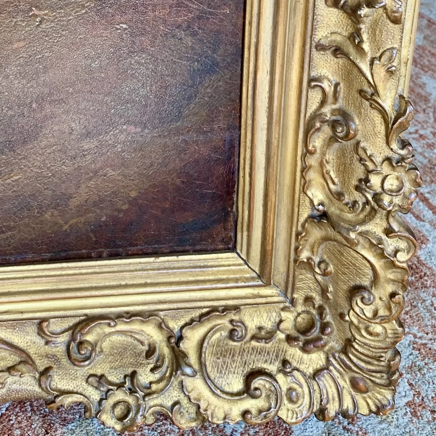 Large Oil on Canvas Landscape Attributed to George Morland