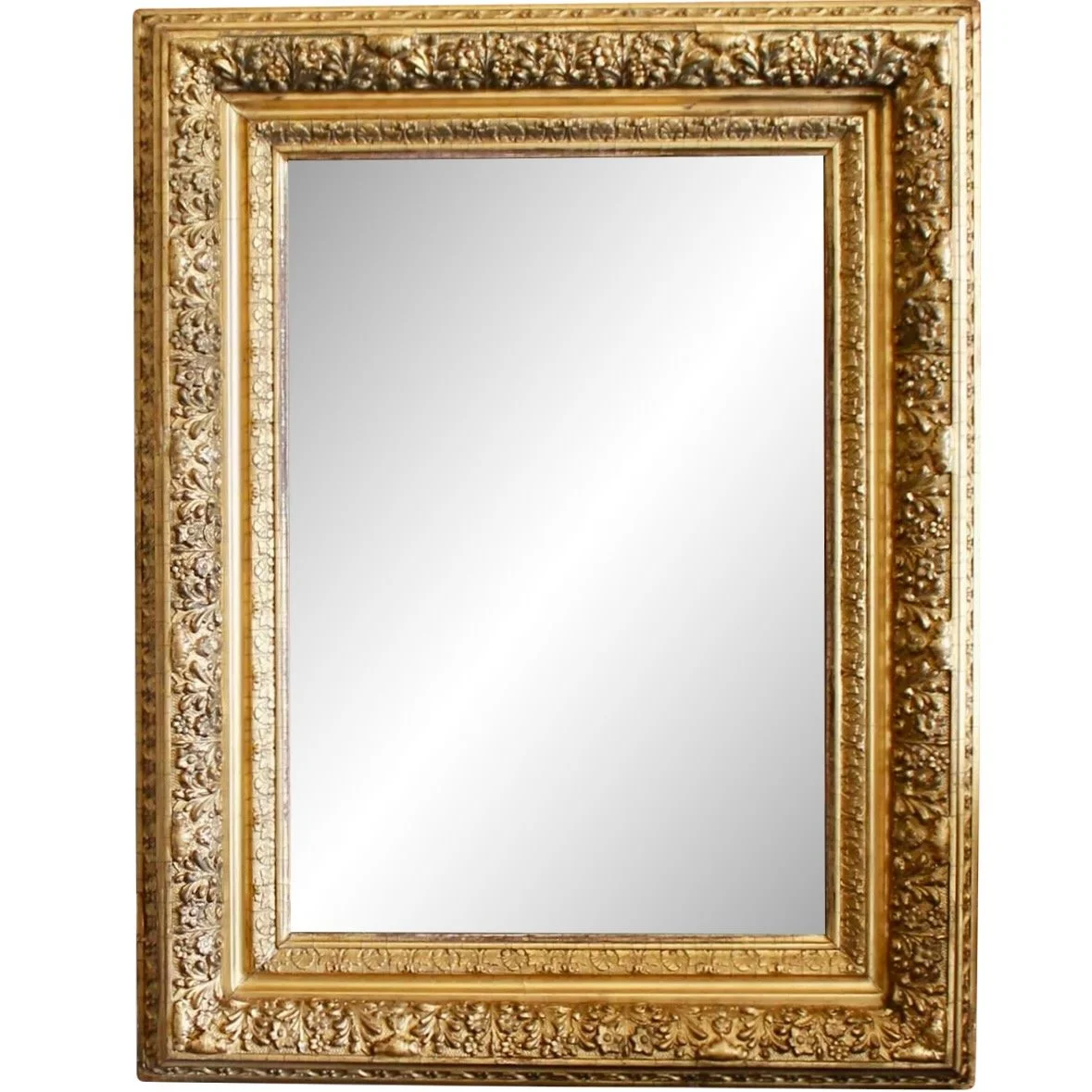 Antique English Gilt Wood Rectangular Mirror