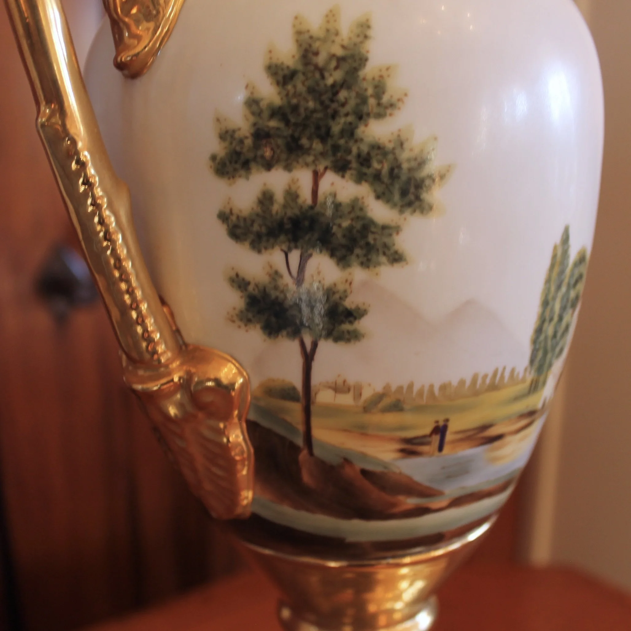 Large antique Paris porcelain Vase