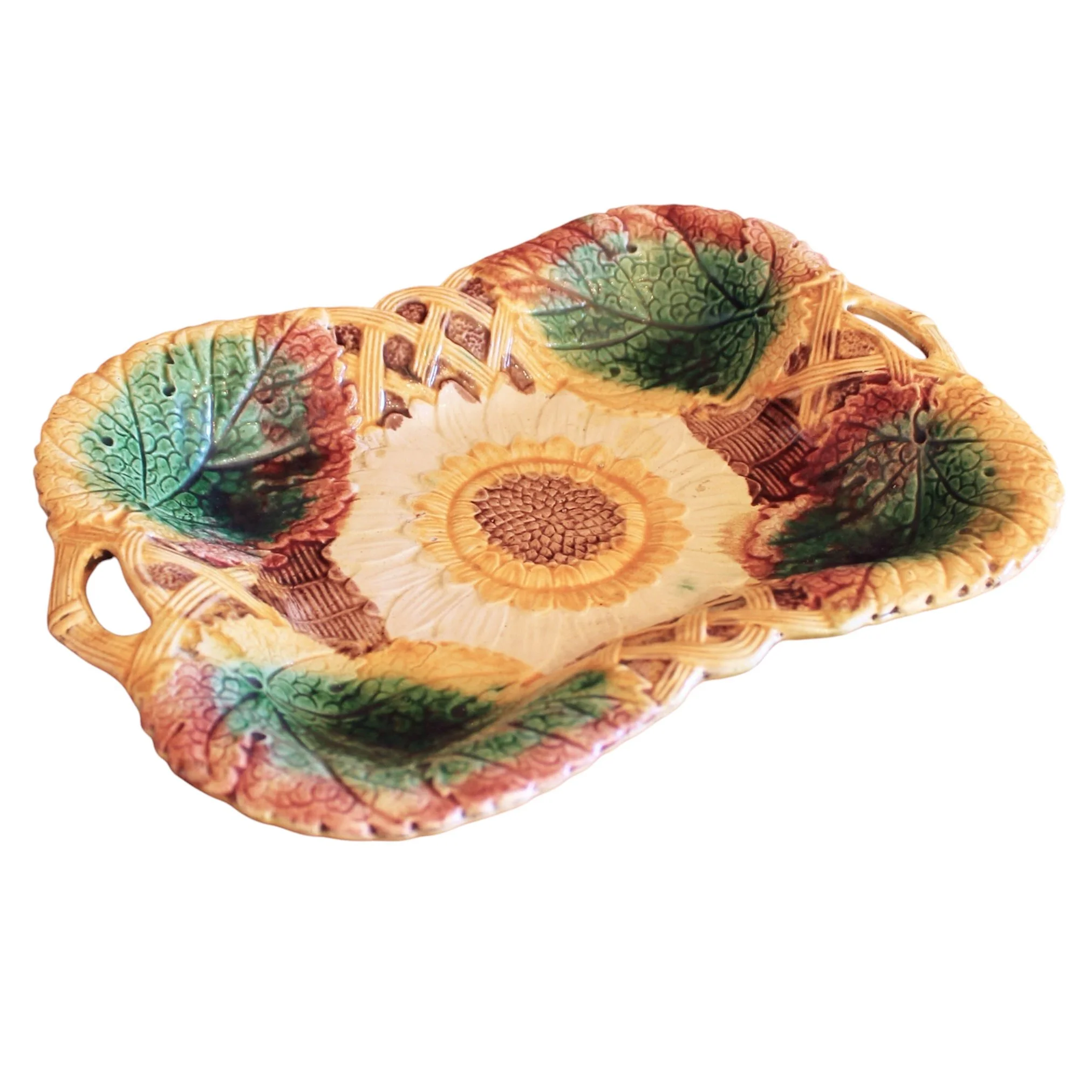 Sunflower Begonia Leaf Majolica