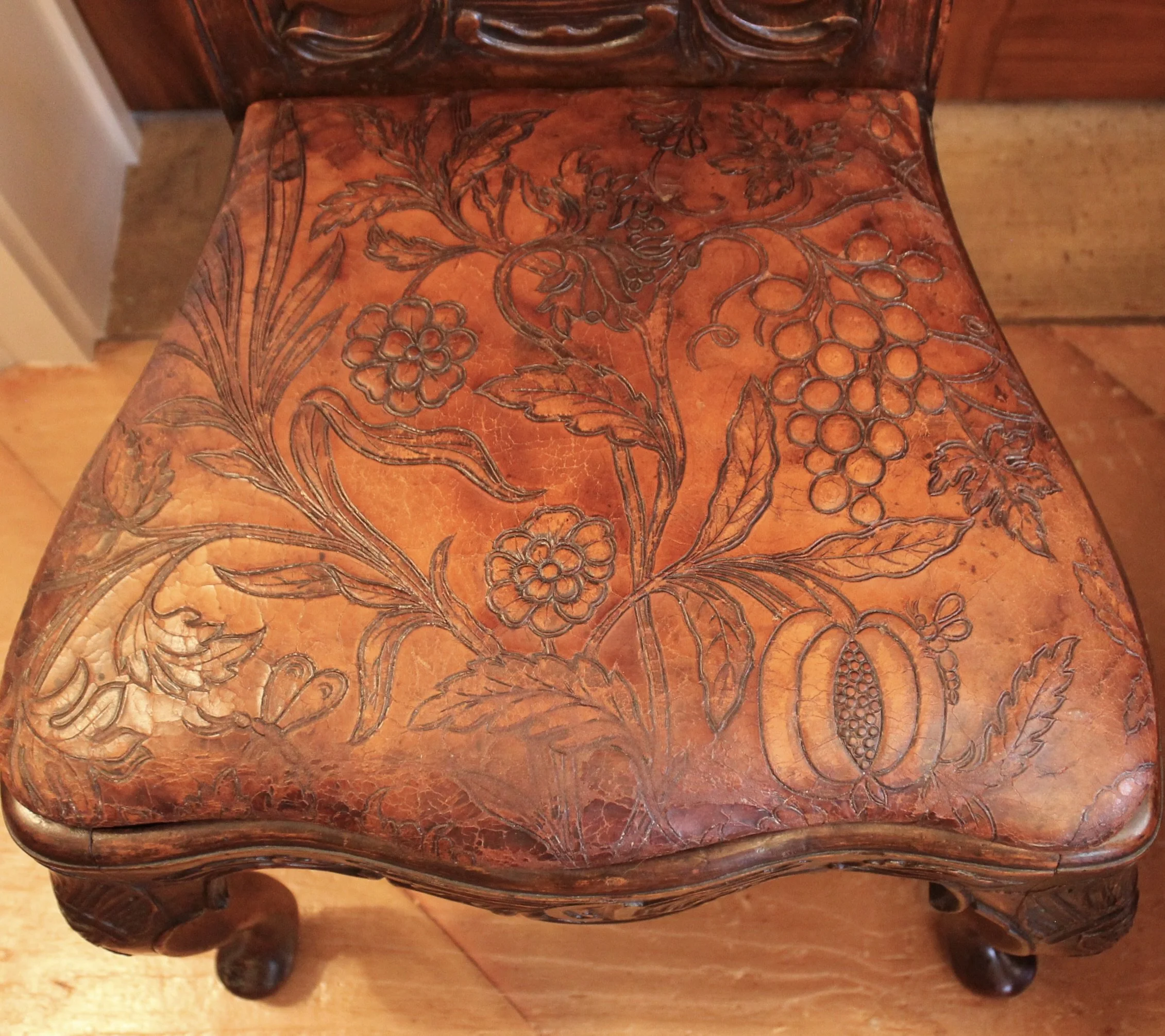 Portuguese or Spanish Rococo Dining Chairs- set of six