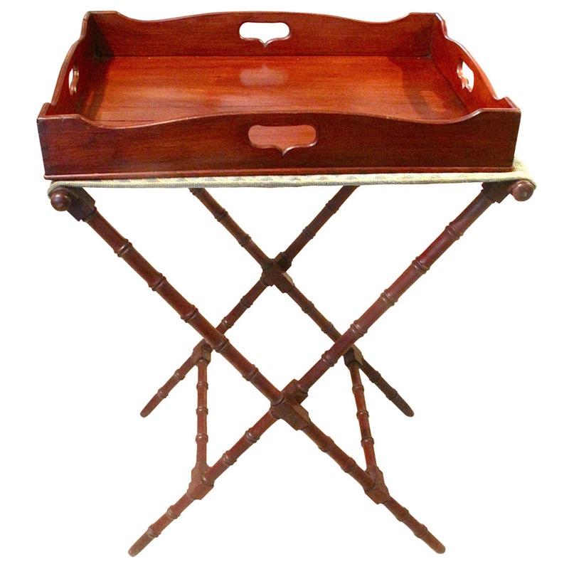 English Regency Butler’s Tray Table on Stand