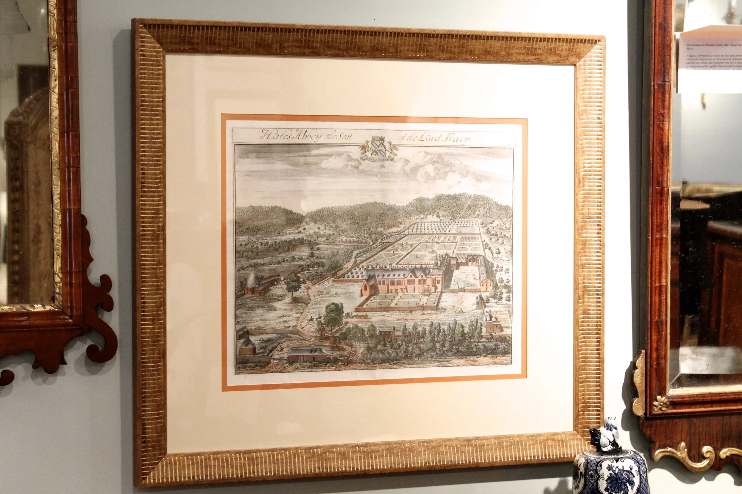Set of Four Bird’s Eye English Estate Views by Johannes Kip