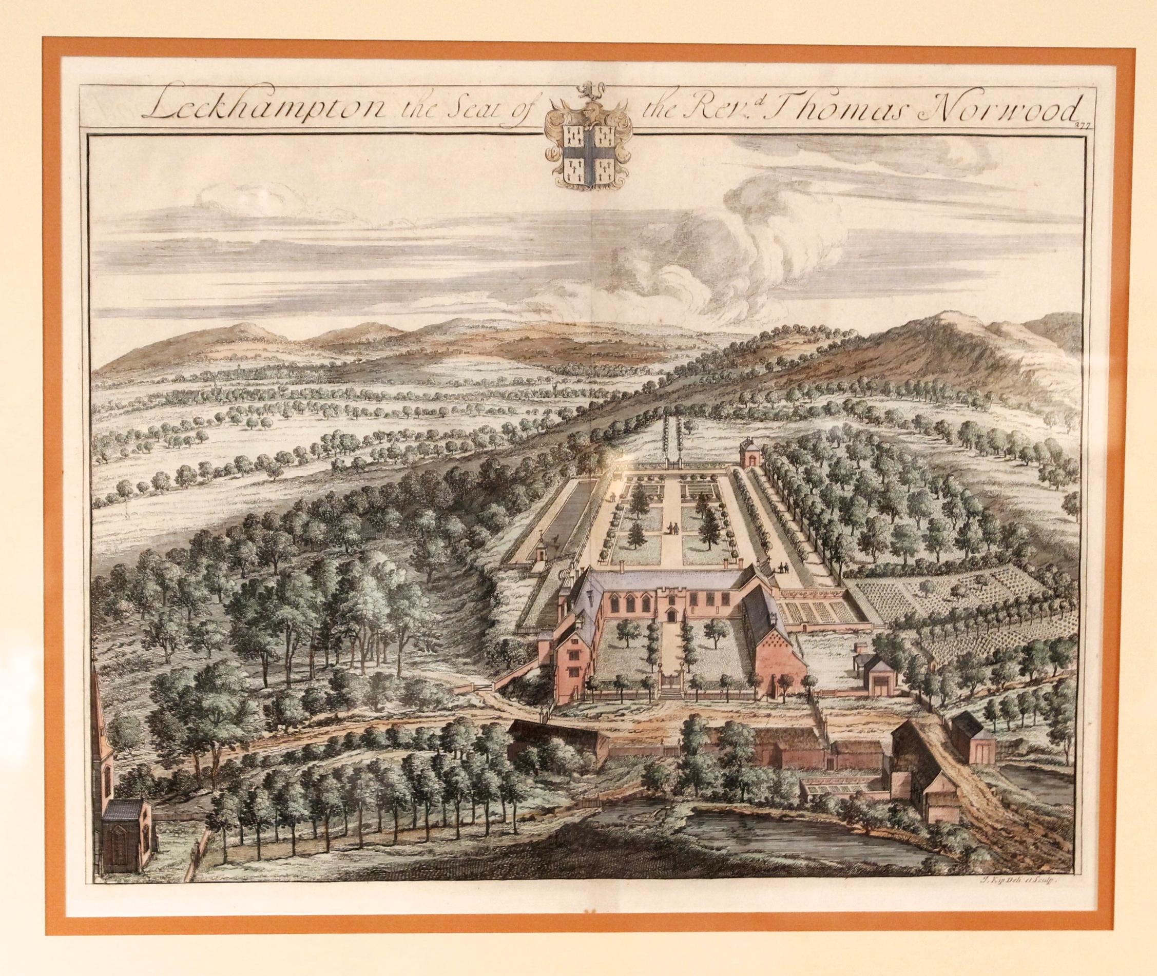 Set of Four Bird’s Eye English Estate Views by Johannes Kip