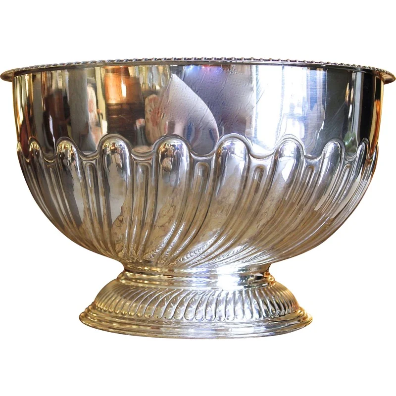 English Silver on Copper Georgian Sheffield Bowl