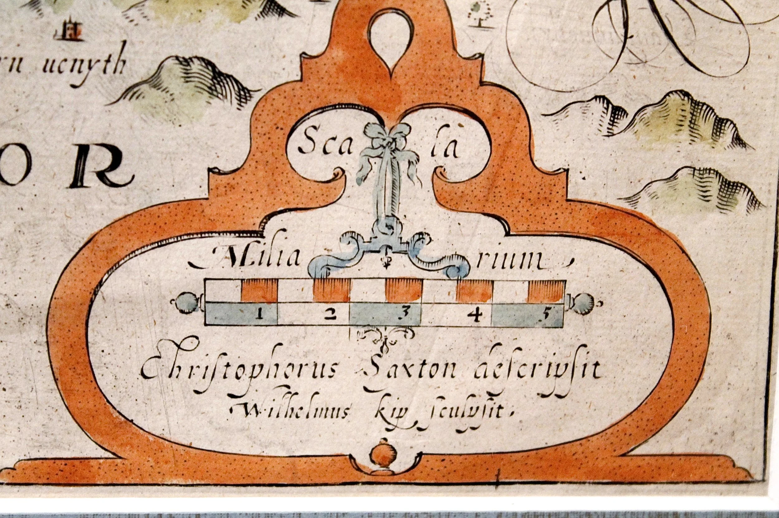 17th Century Map of Montgomery County (Montgomeryshire, Wales)