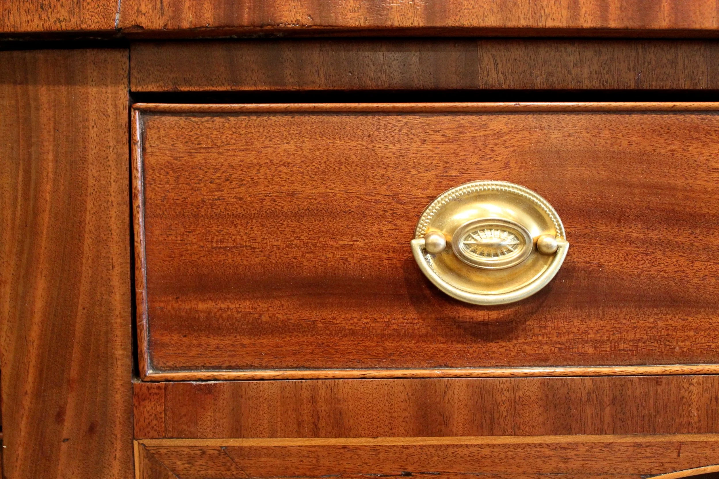 English Mahogany Late Regency Sideboard