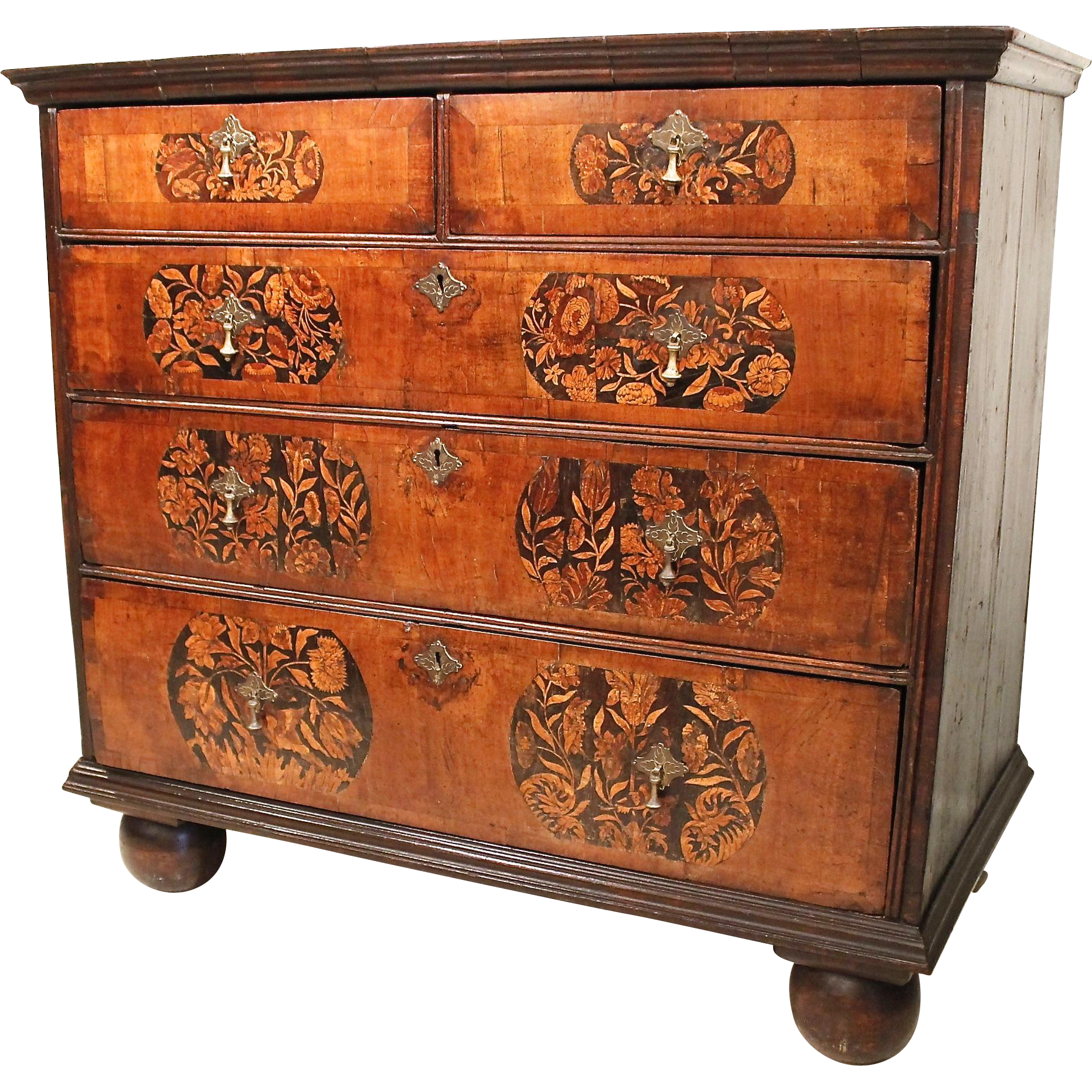 William & Mary Marquetry Chest of Drawers