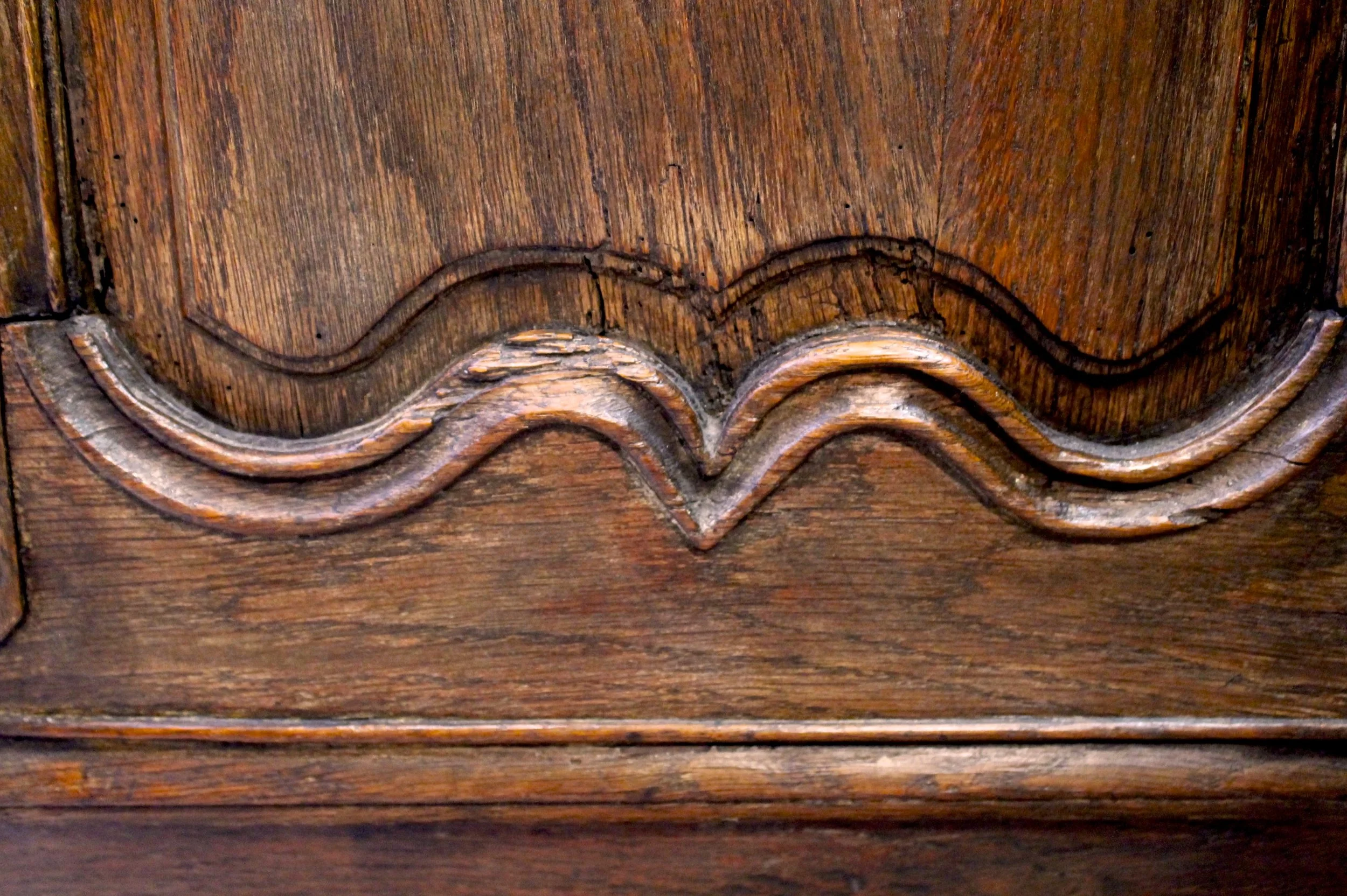 French Provincial Louis XV Corner Cupboard