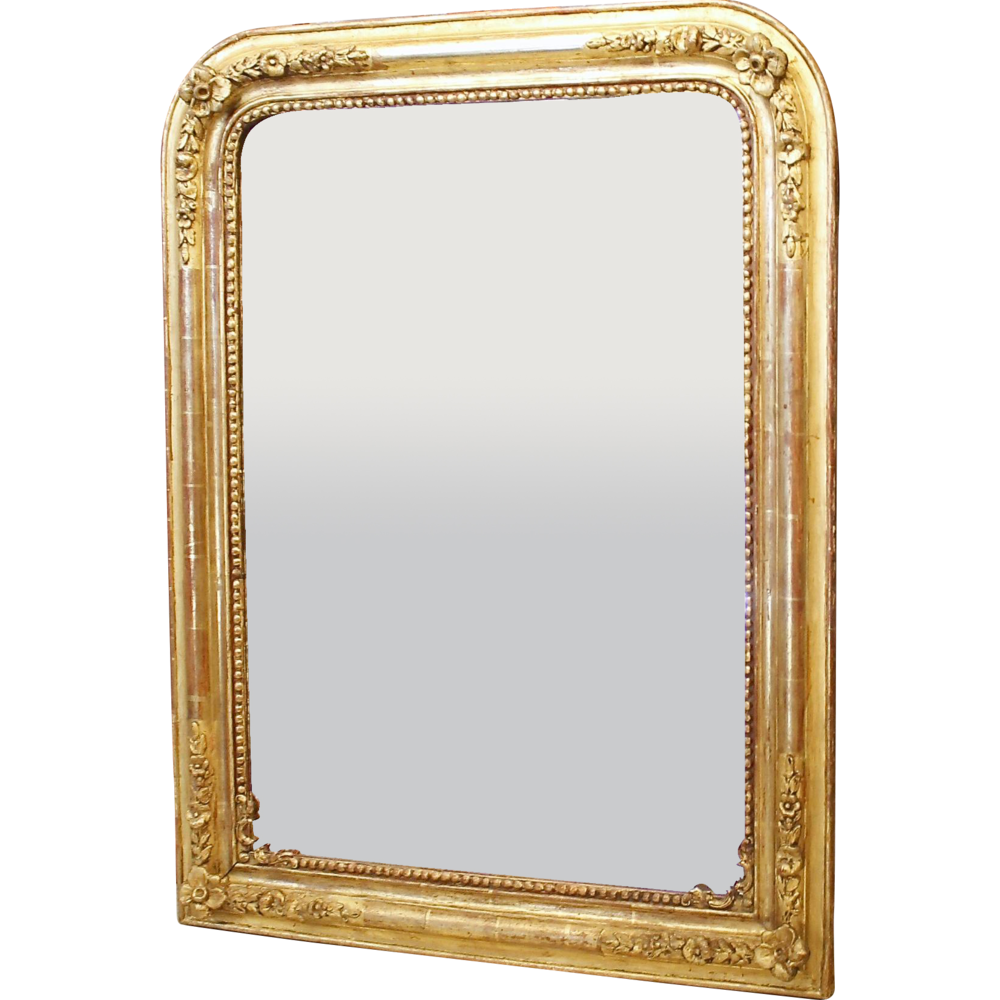 Antiques Charlottesville, VA— Louis Philippe Gilt Wood Mirror with