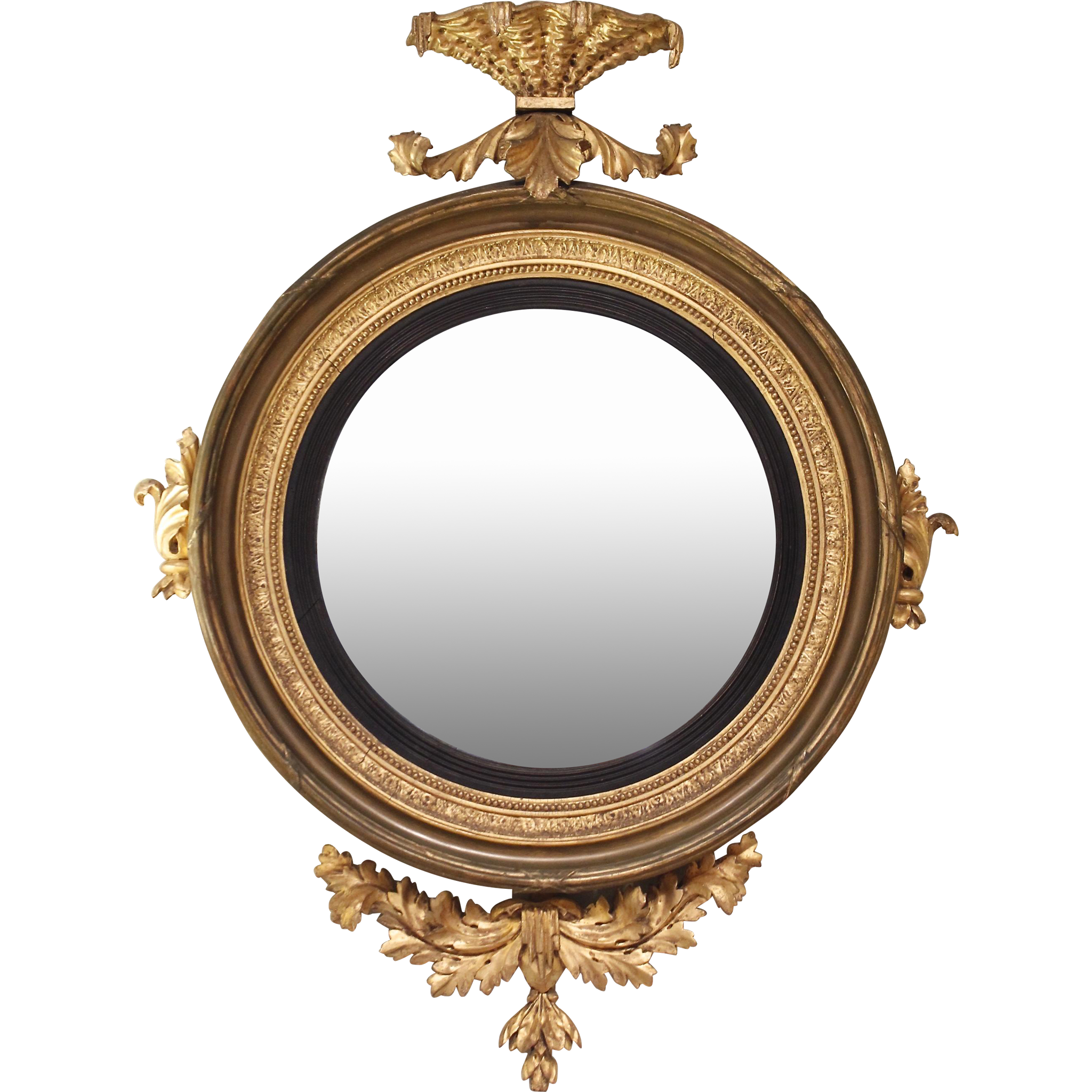 English Regency Giltwood Bull’s-Eye Mirror, Early 19th Century