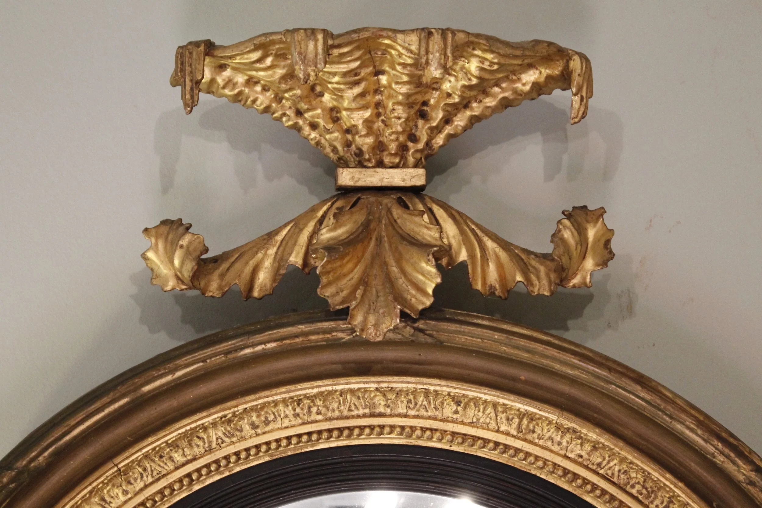 English Regency Giltwood Bull’s-Eye Mirror, Early 19th Century
