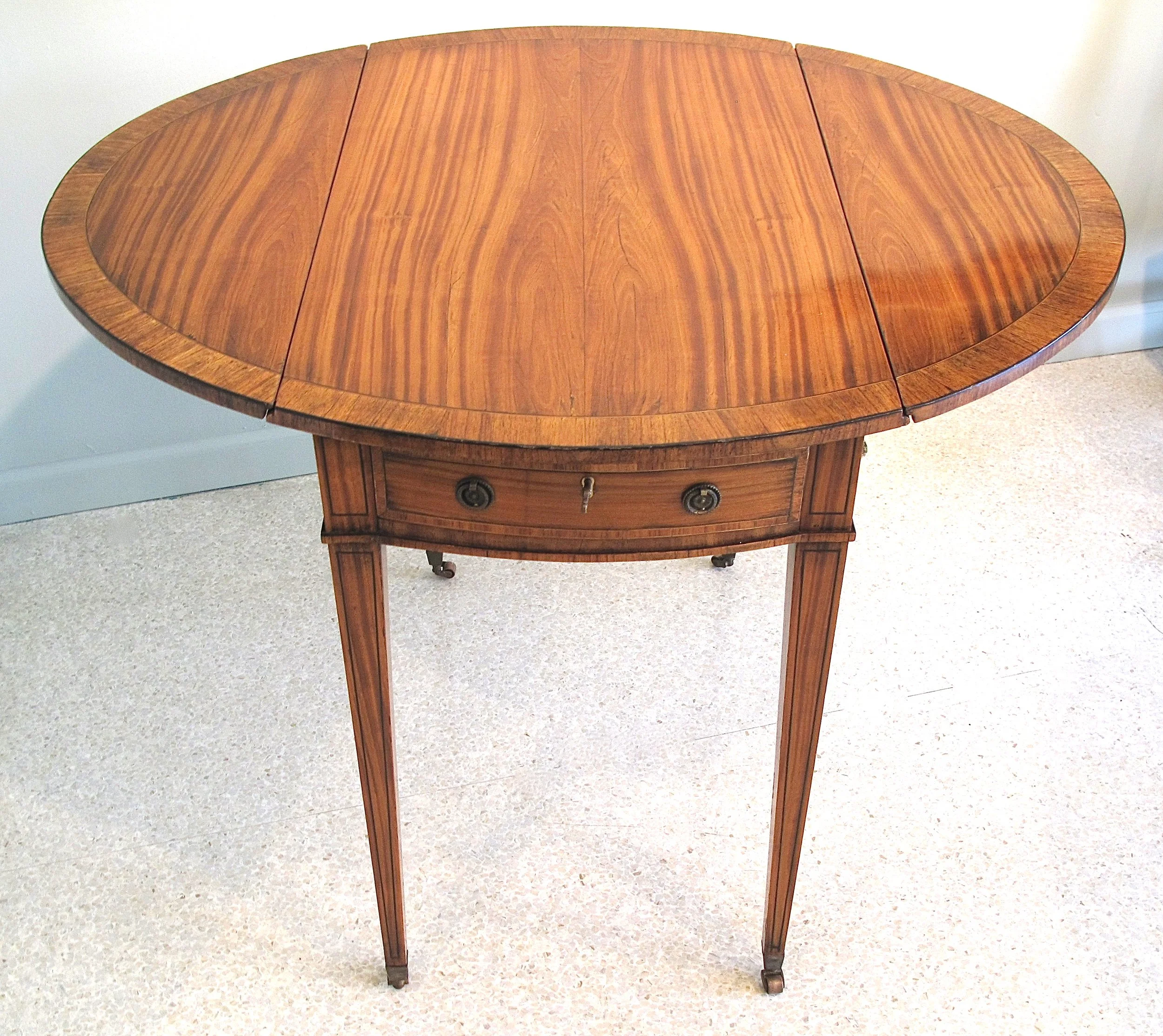 George III Period Satinwood Pembroke Table