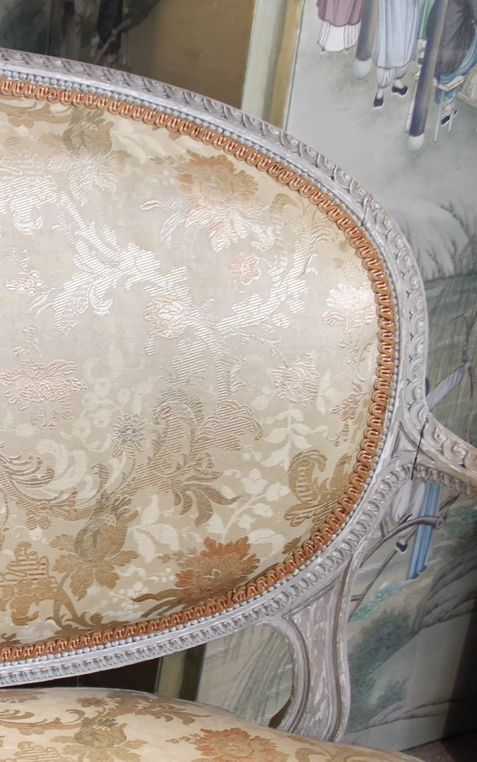 French Louis XVI Style Painted Settee