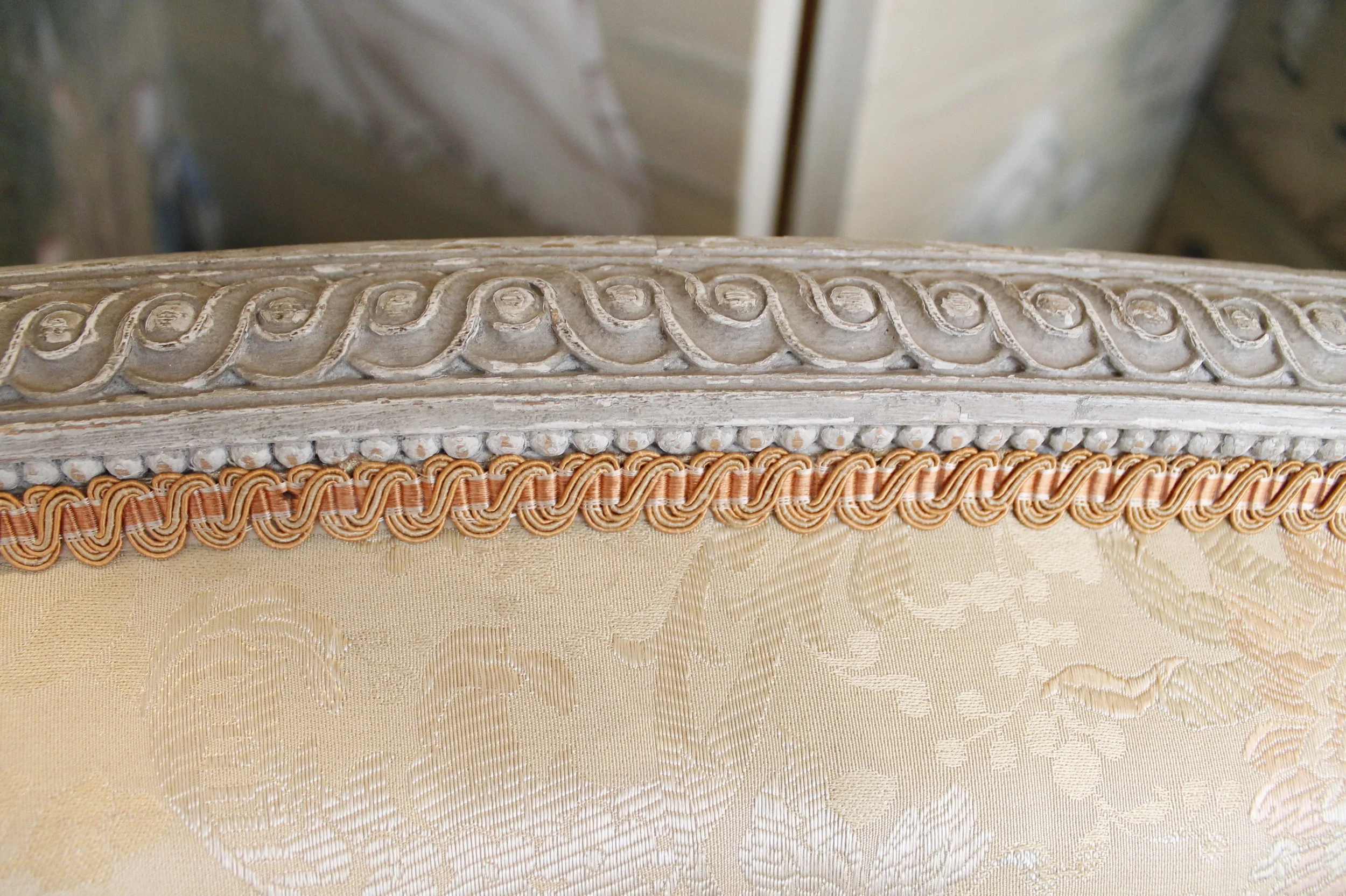French Louis XVI Style Painted Settee