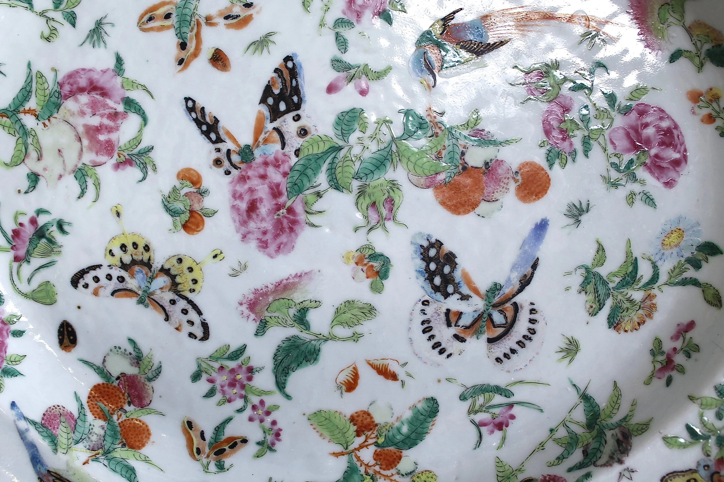Chinese Export Porcelain Rose Canton Platter