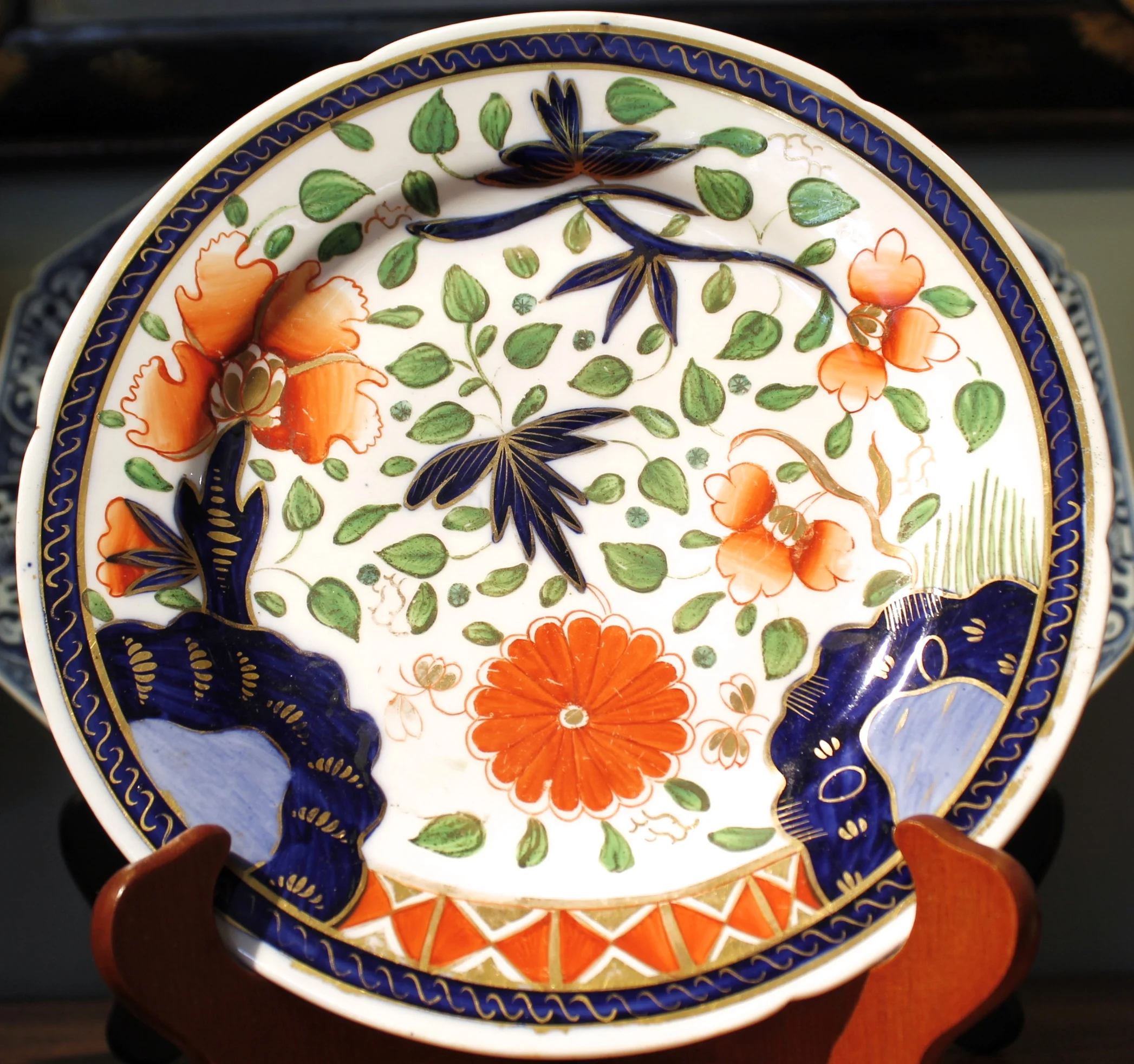 Trio of Coalport Plates Including a Diminutive Pair, Early 19th Century