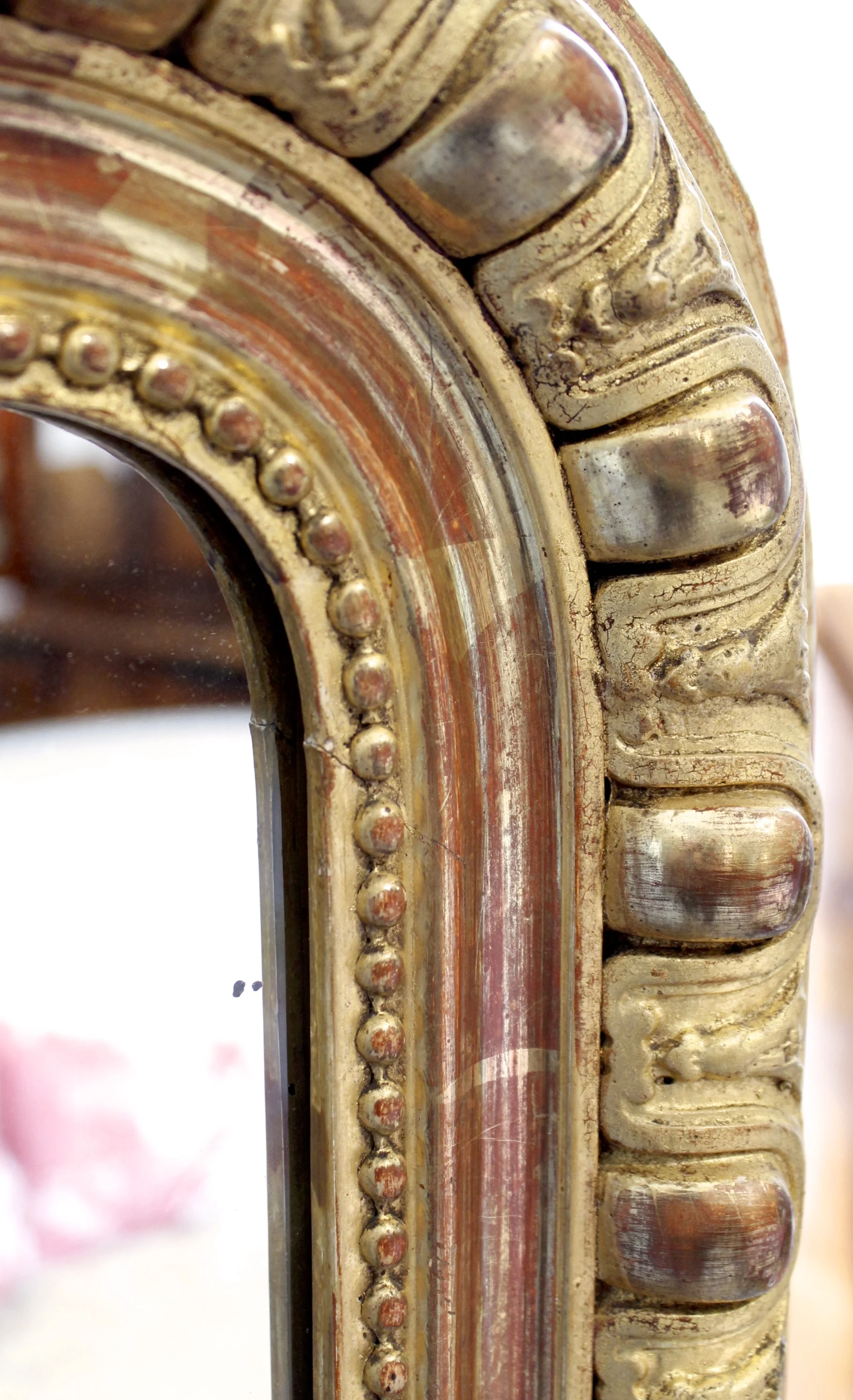 Louis Phillippe Giltwood Mirror with Egg and Dart Frame