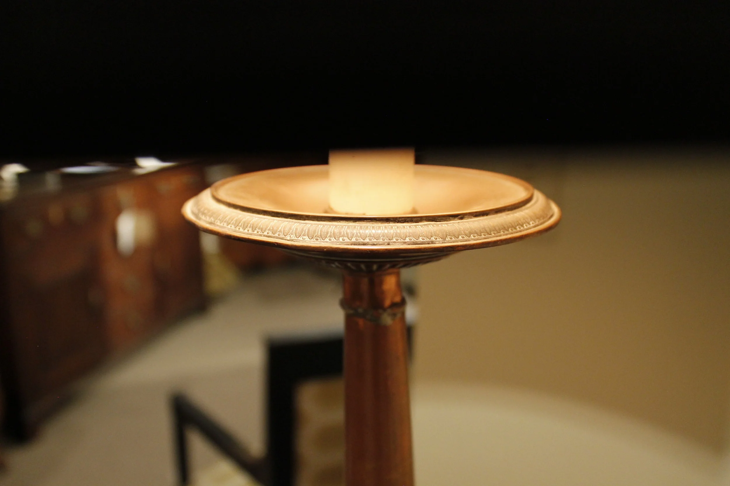 Antique Copper Pricket Lamp