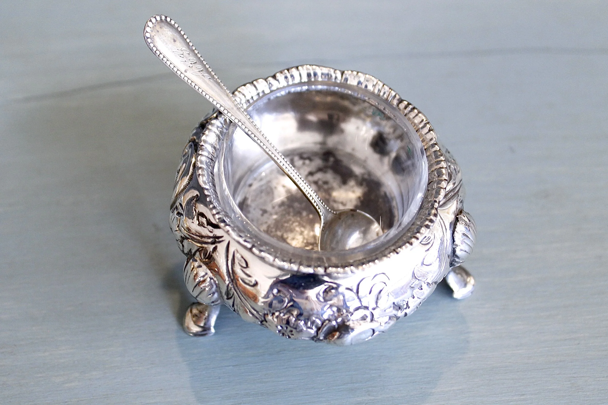 Four English Sterling Open Salt Cellars, Thomas Smily