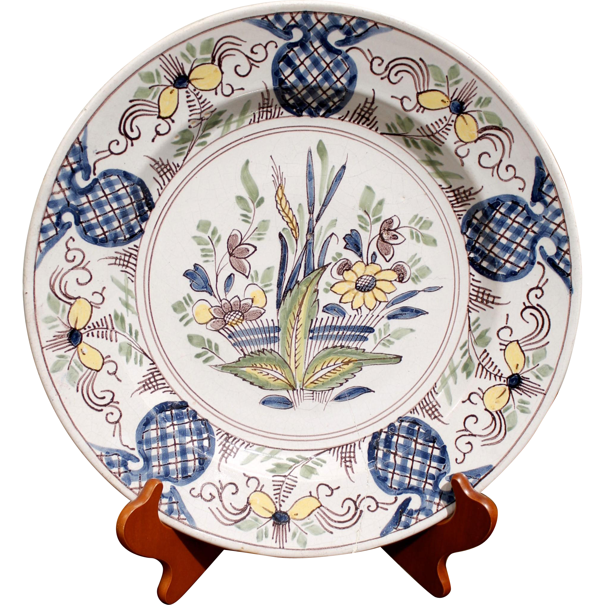 Desvres French Faience Charger