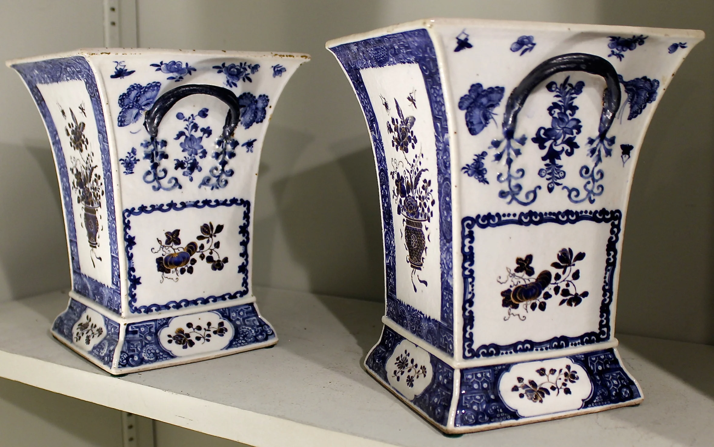 Pair of Chinese Export Bough Pots, Late 18th Century