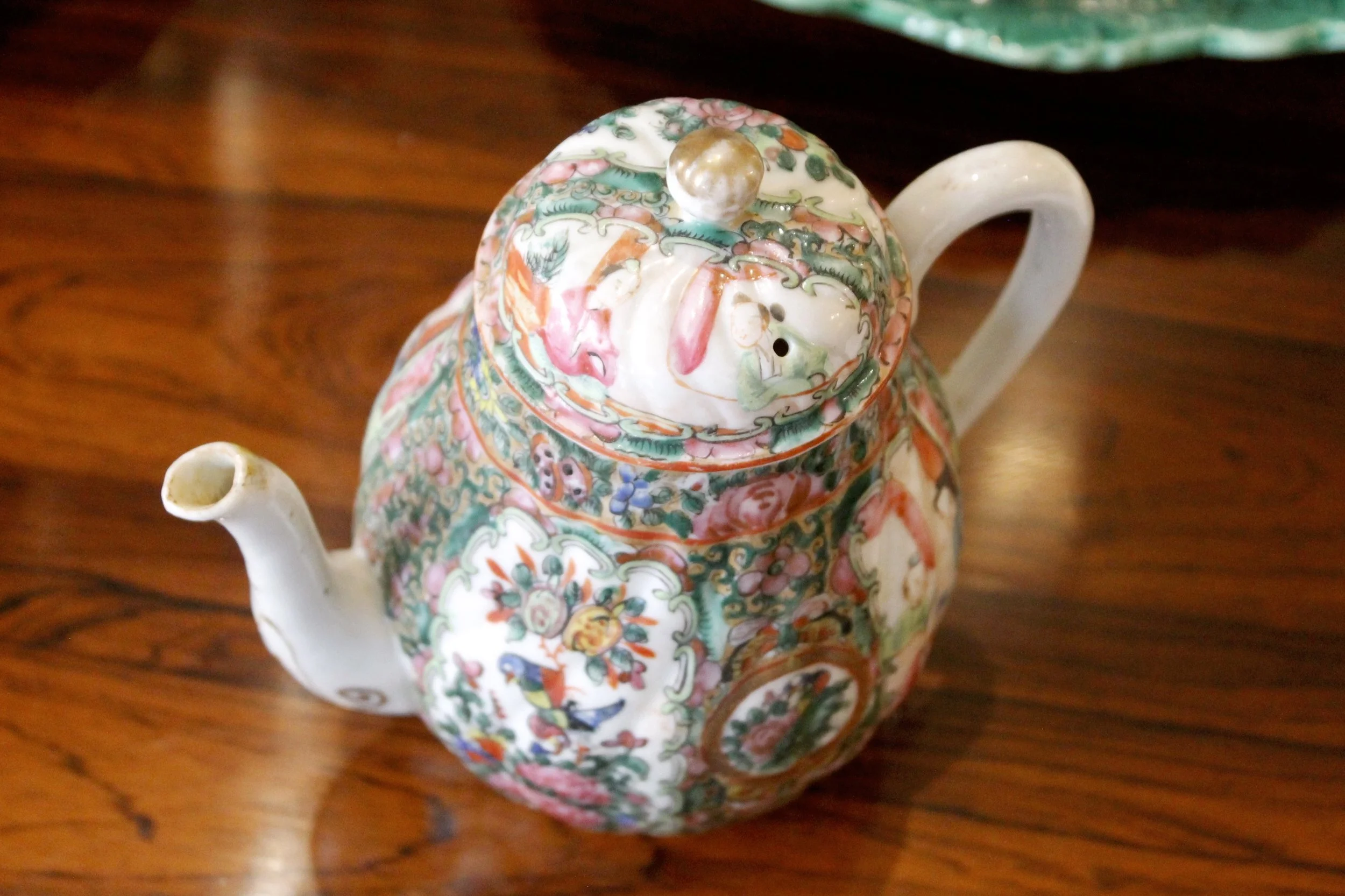 Rose Medallion Teapot
