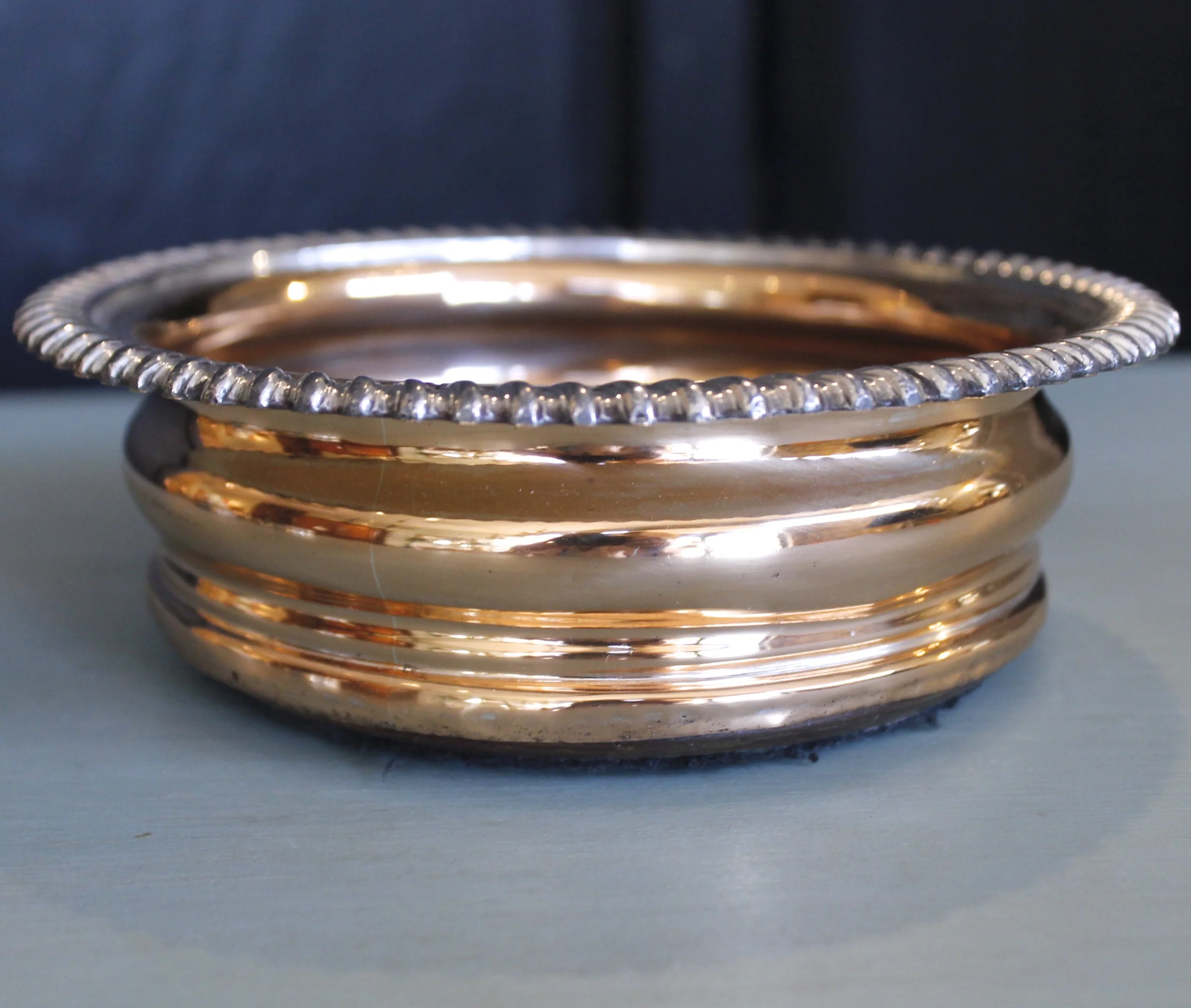 English Copper Wine Coaster
