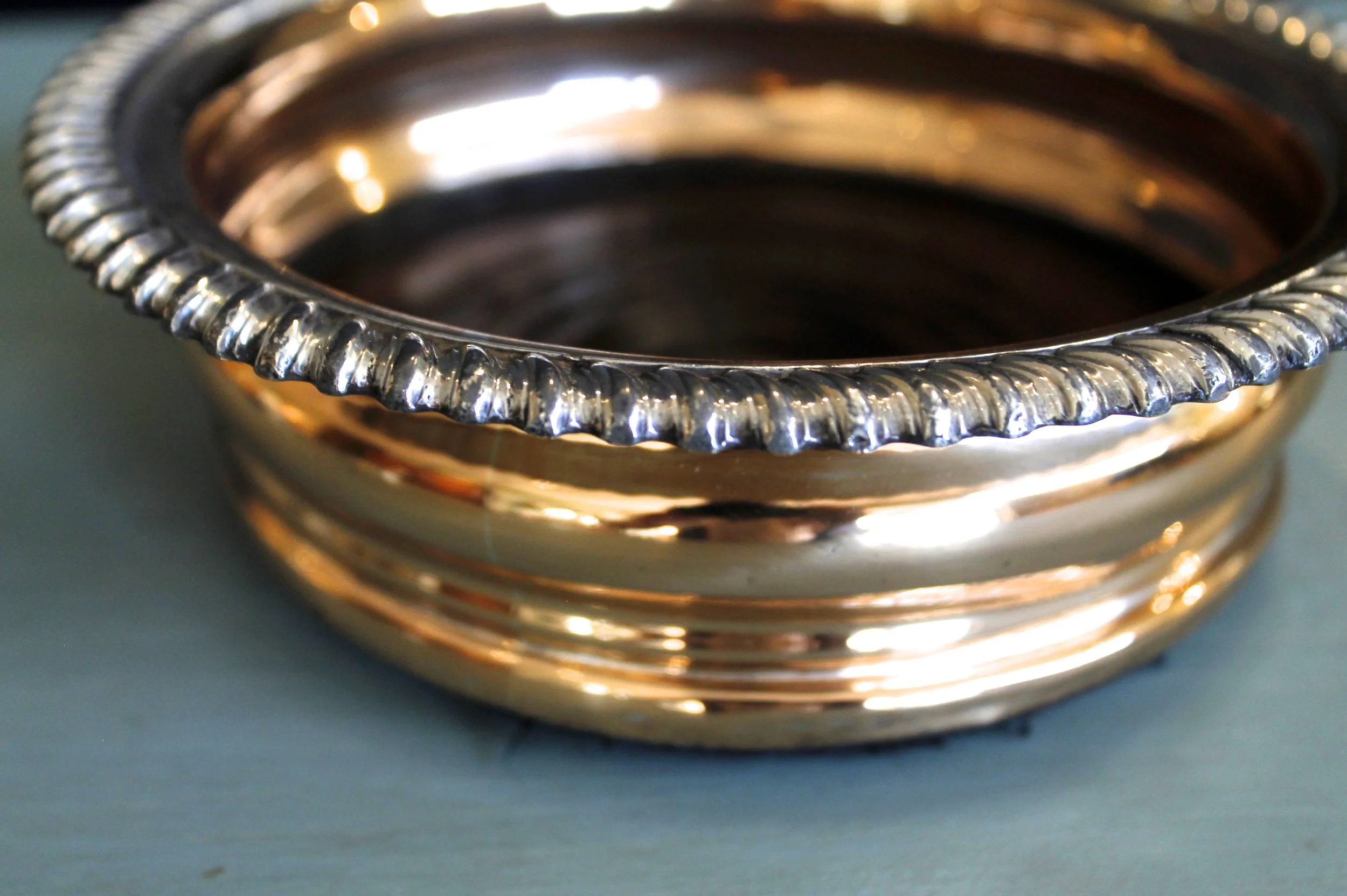 English Copper Wine Coaster