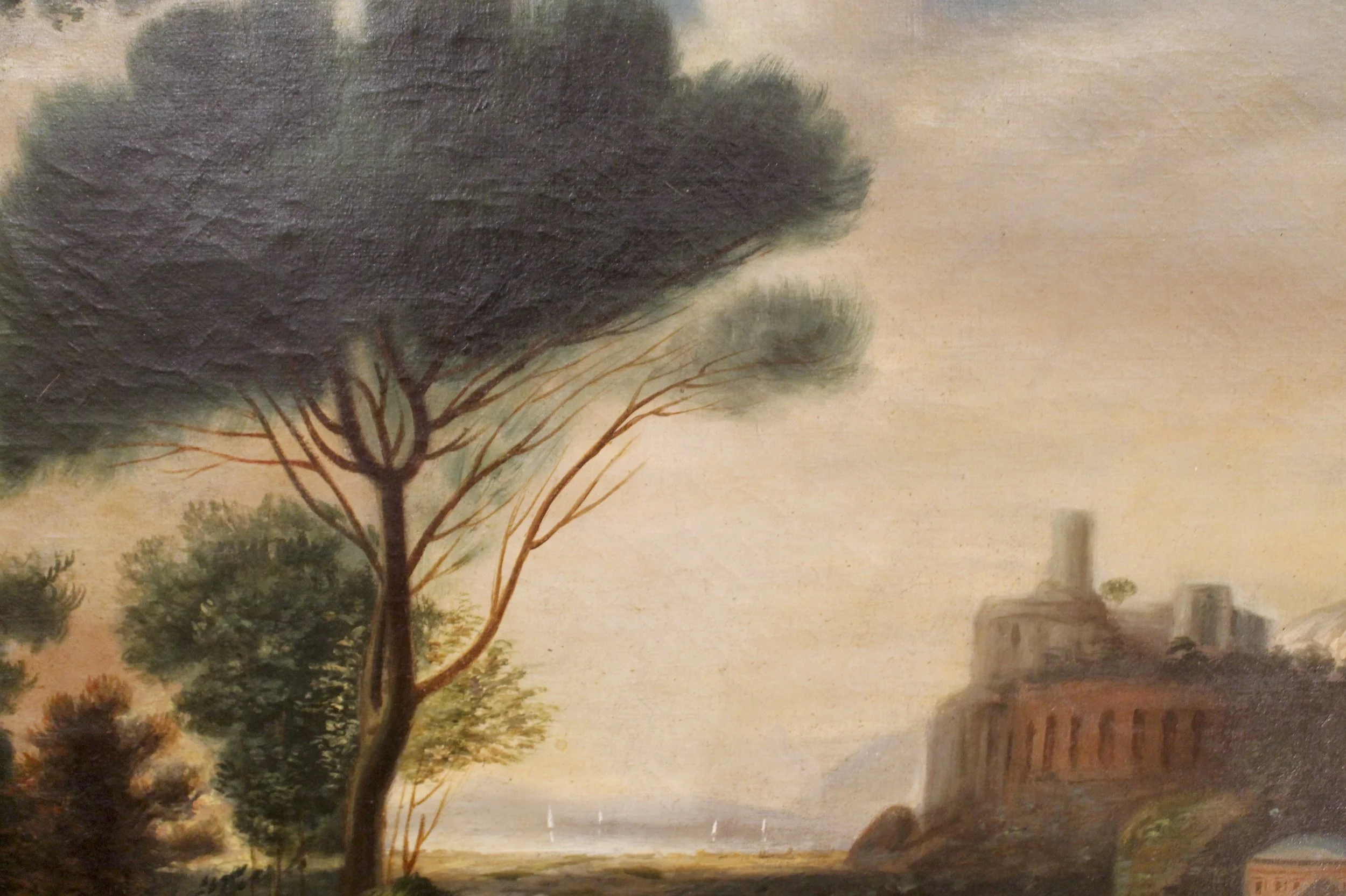 American 19th Century Classical Landscape in the Manner of Claude Lorrain