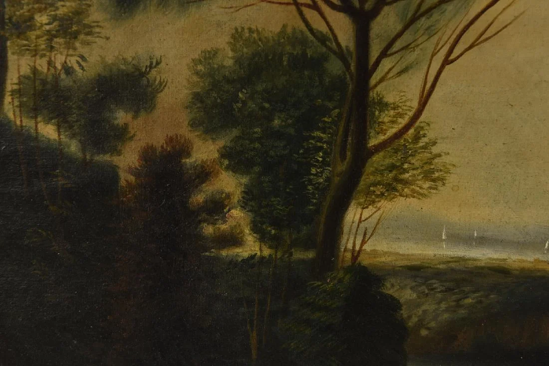 American 19th Century Classical Landscape in the Manner of Claude Lorrain