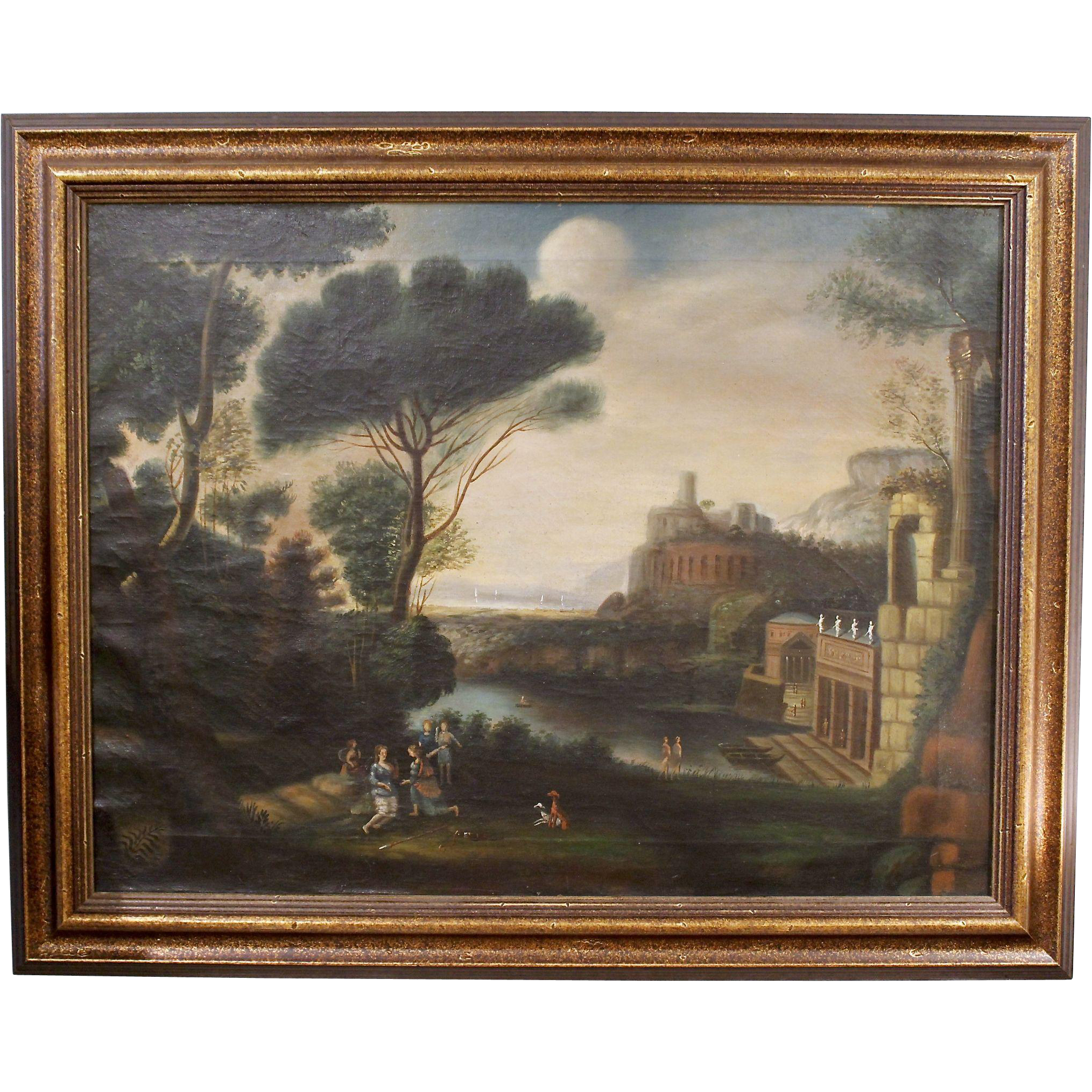 Classical Landscape in the Manner of Claude Lorrain