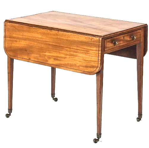 George III Blonde Mahogany Pembroke Table