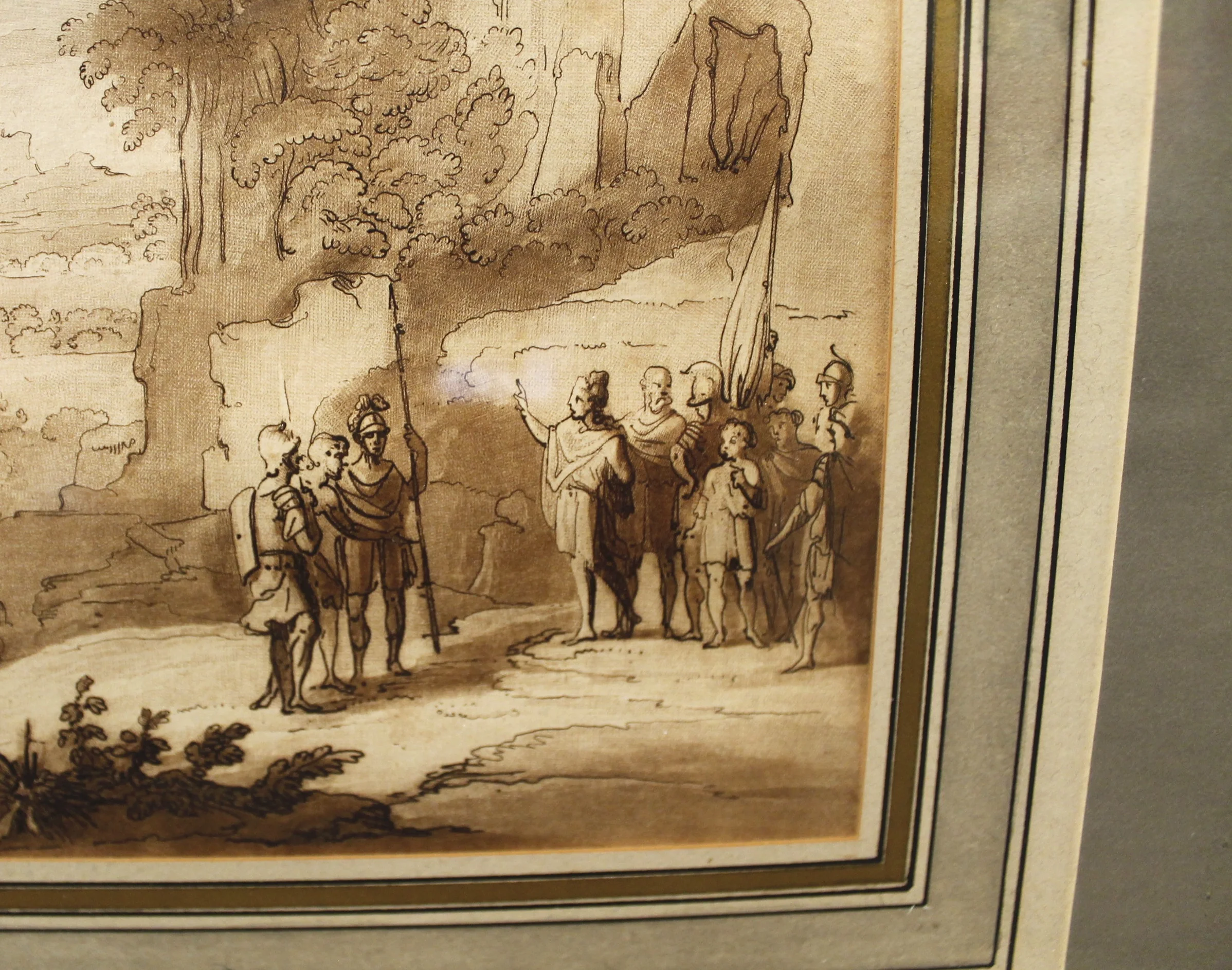 Pair of Sepia Landscape Engravings after Claude Lorraine