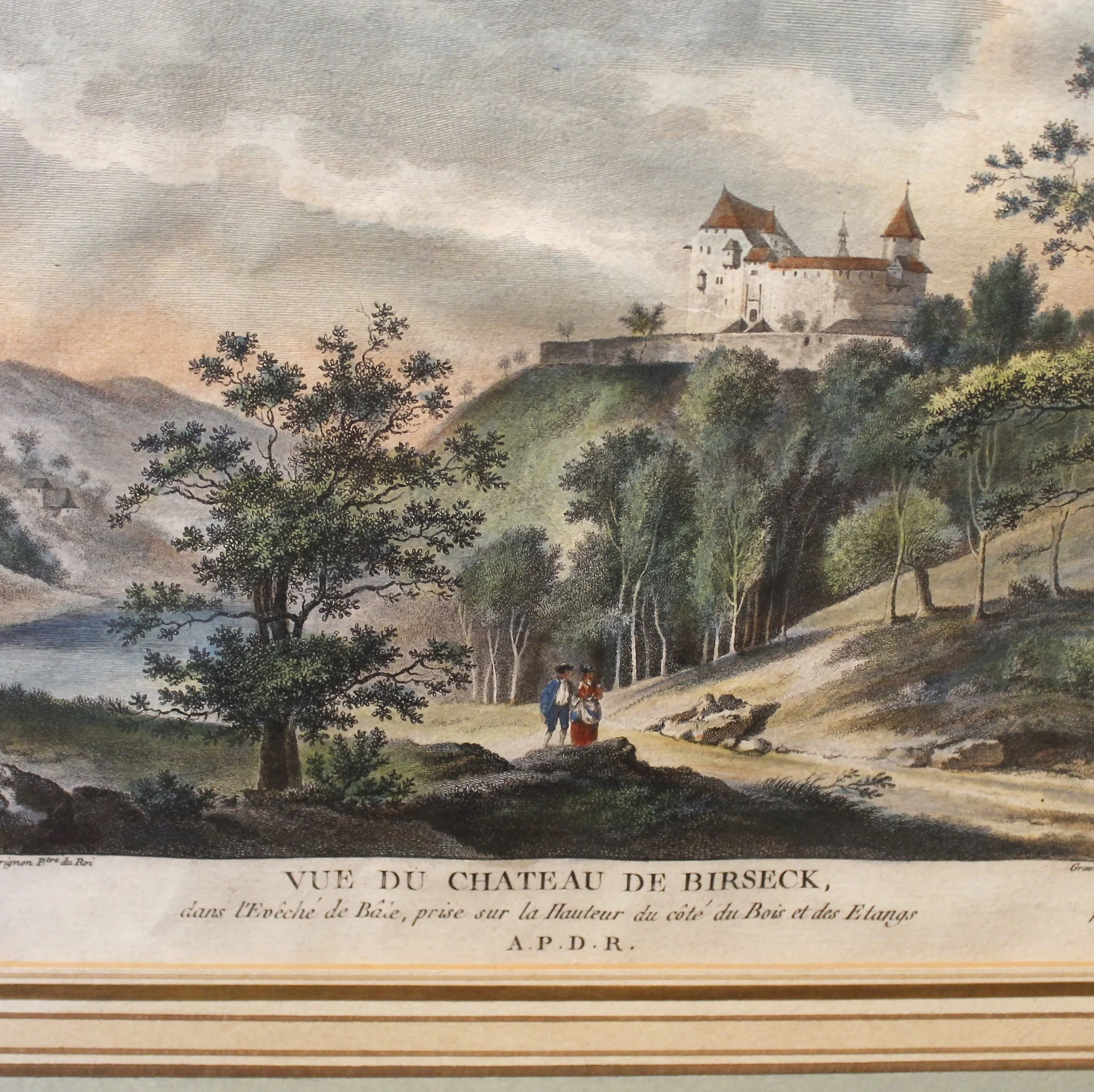 Pair of Late 18th Century French Engravings of Picturesque Swiss Landscapes near Basel