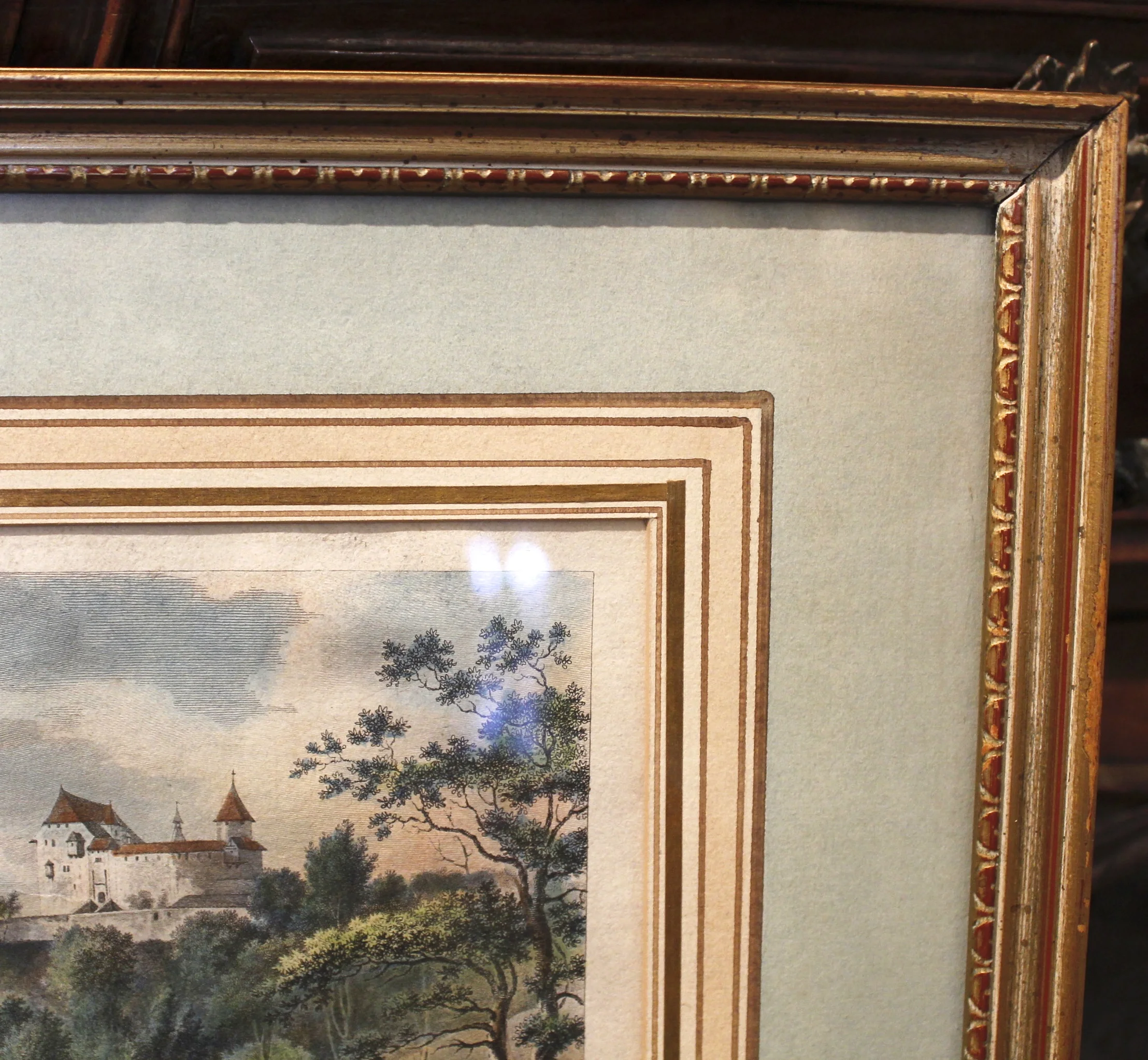 Pair of Late 18th Century French Engravings of Picturesque Swiss Landscapes near Basel