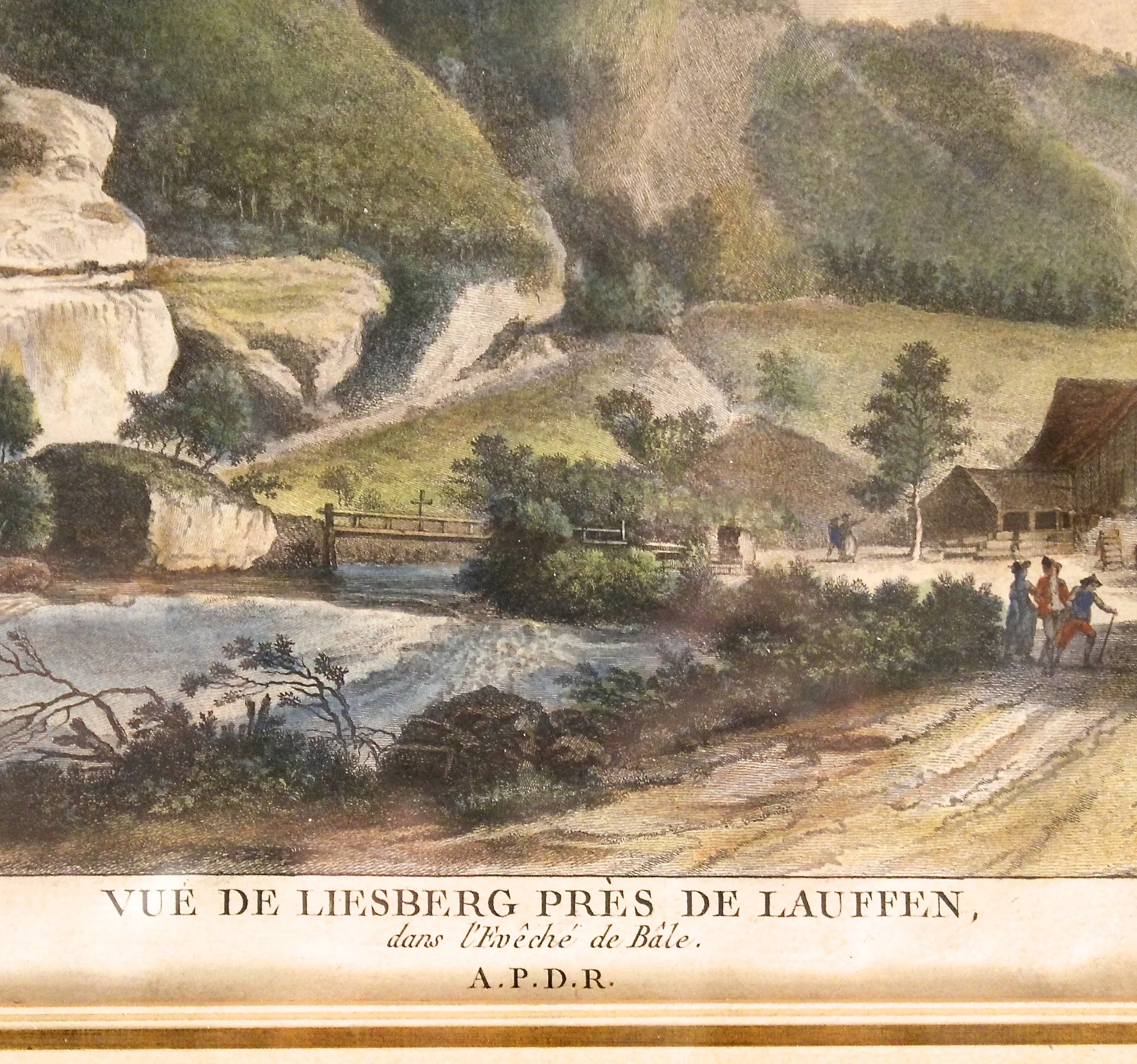 Pair of Late 18th Century French Engravings of Picturesque Swiss Landscapes near Basel