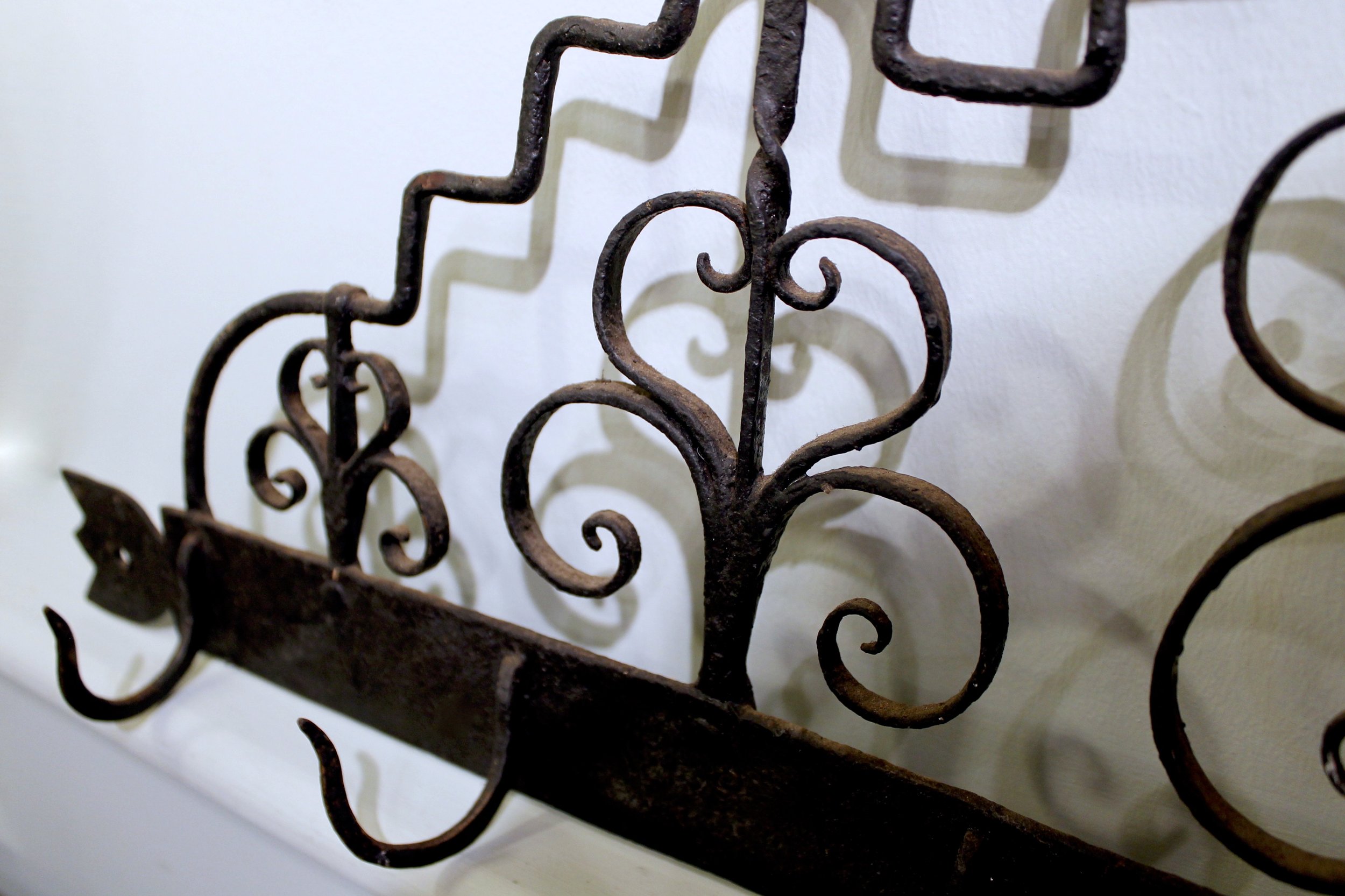 Continental Wrought Iron Utensil Rack,