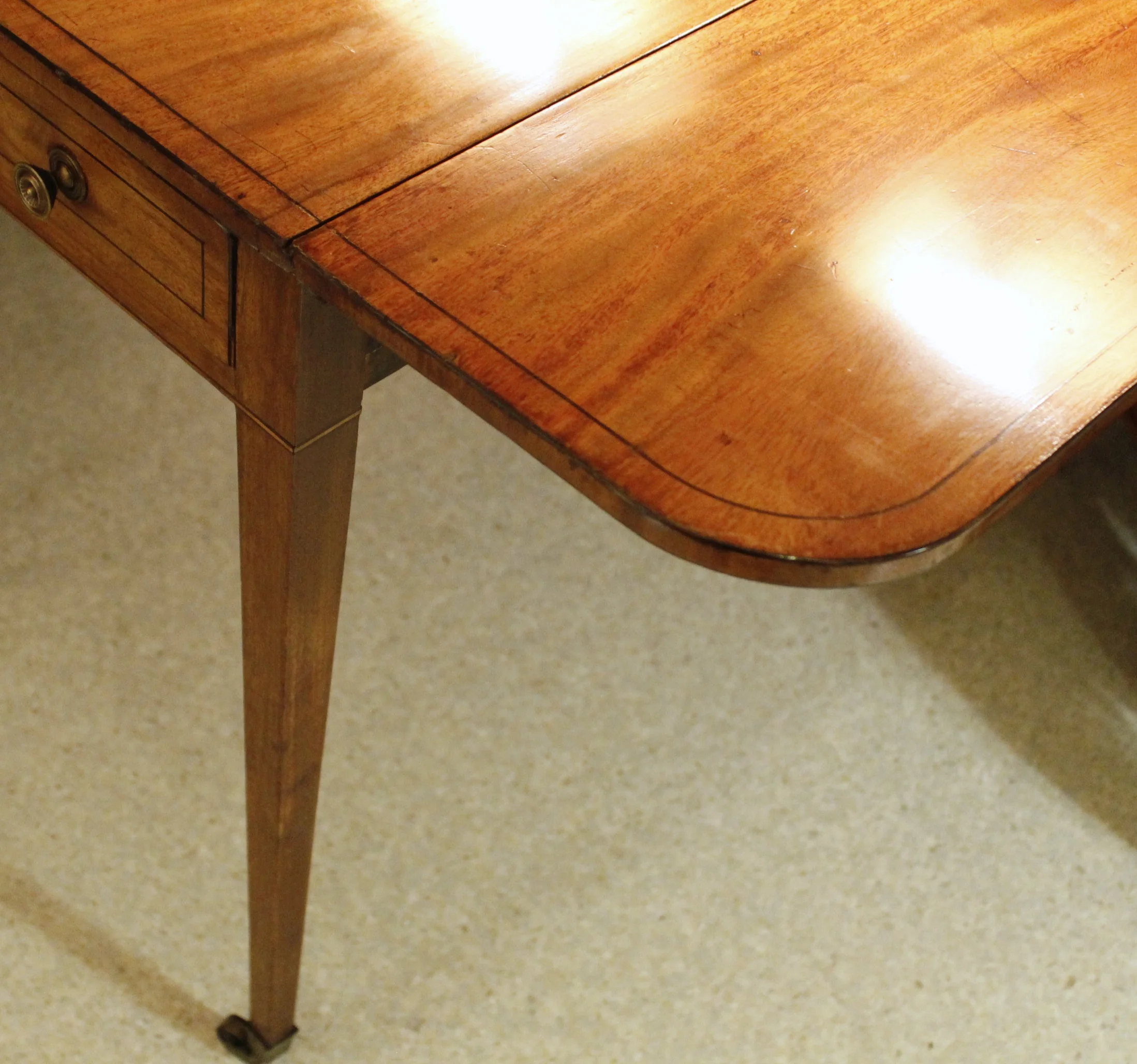 George III Blonde Mahogany Pembroke Table